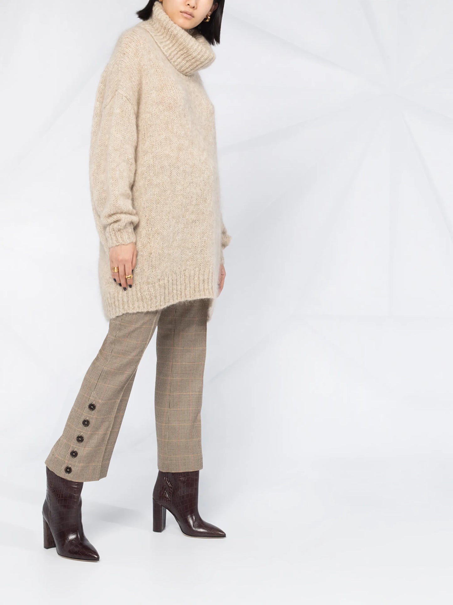 oversized roll neck jumper