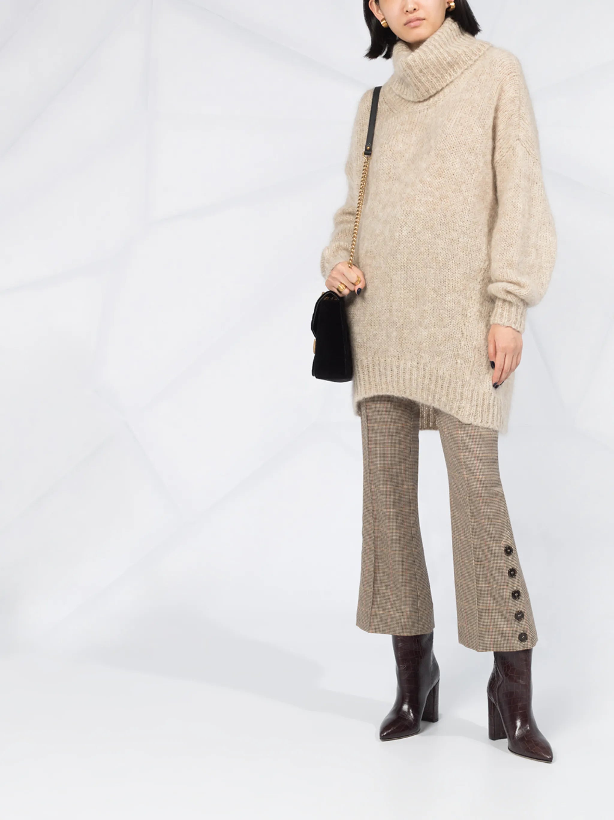 oversized roll neck jumper