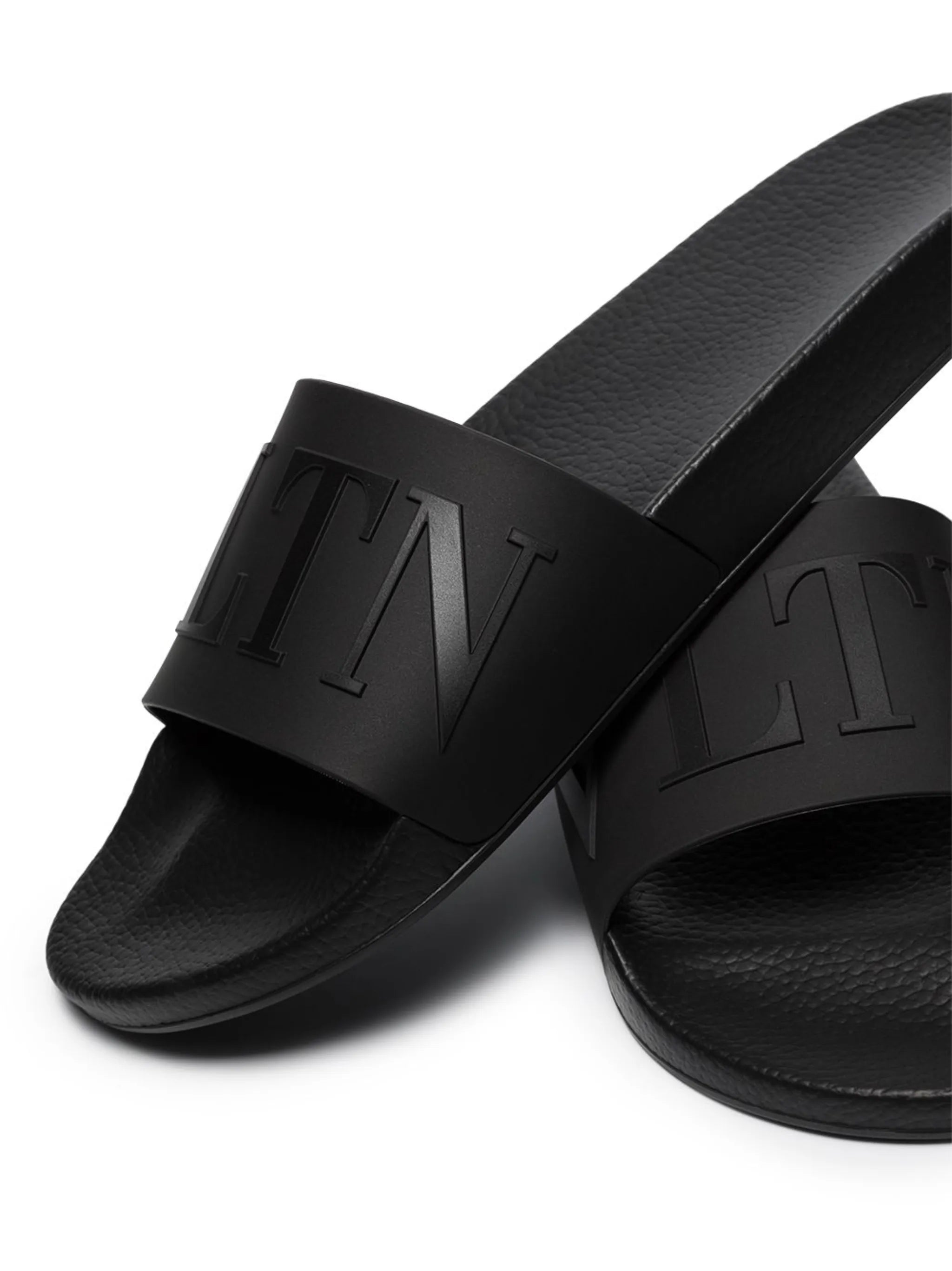 embossed-logo flip-flops