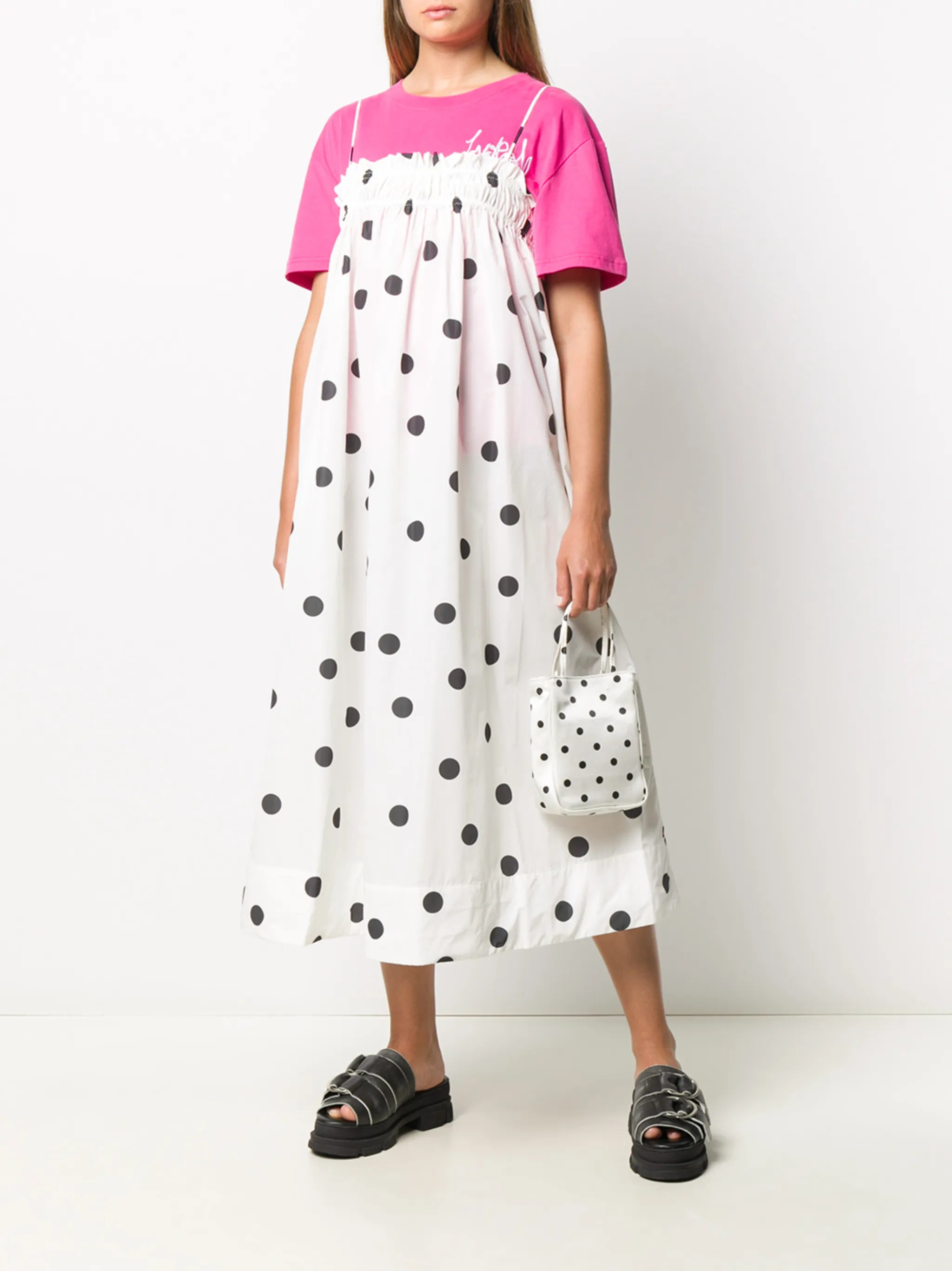 polka dot tent dress