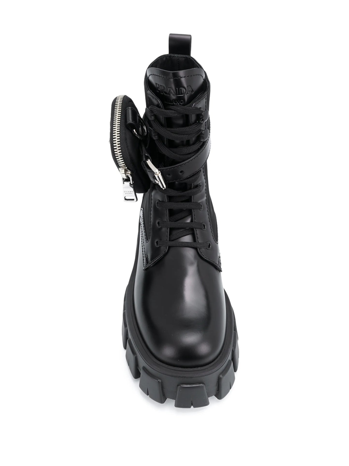 belted combat boots