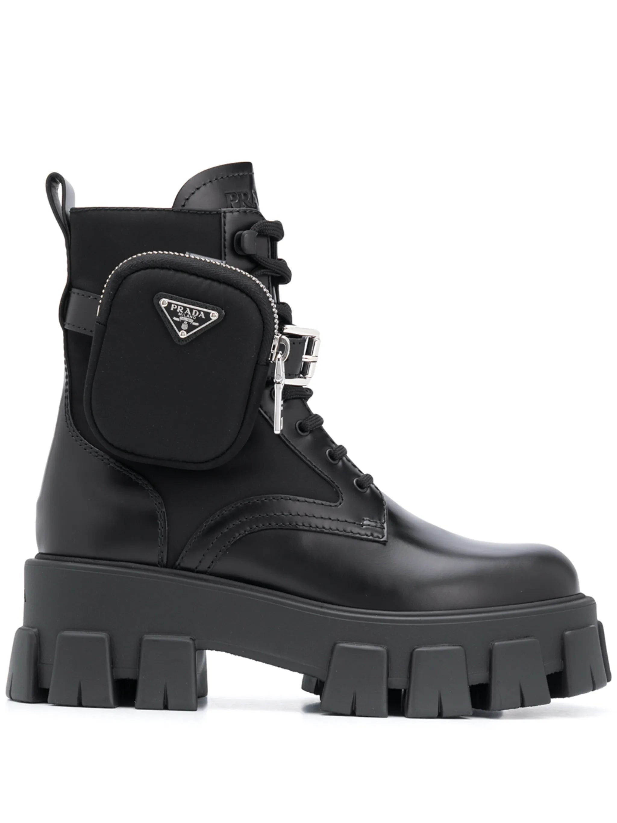 belted combat boots