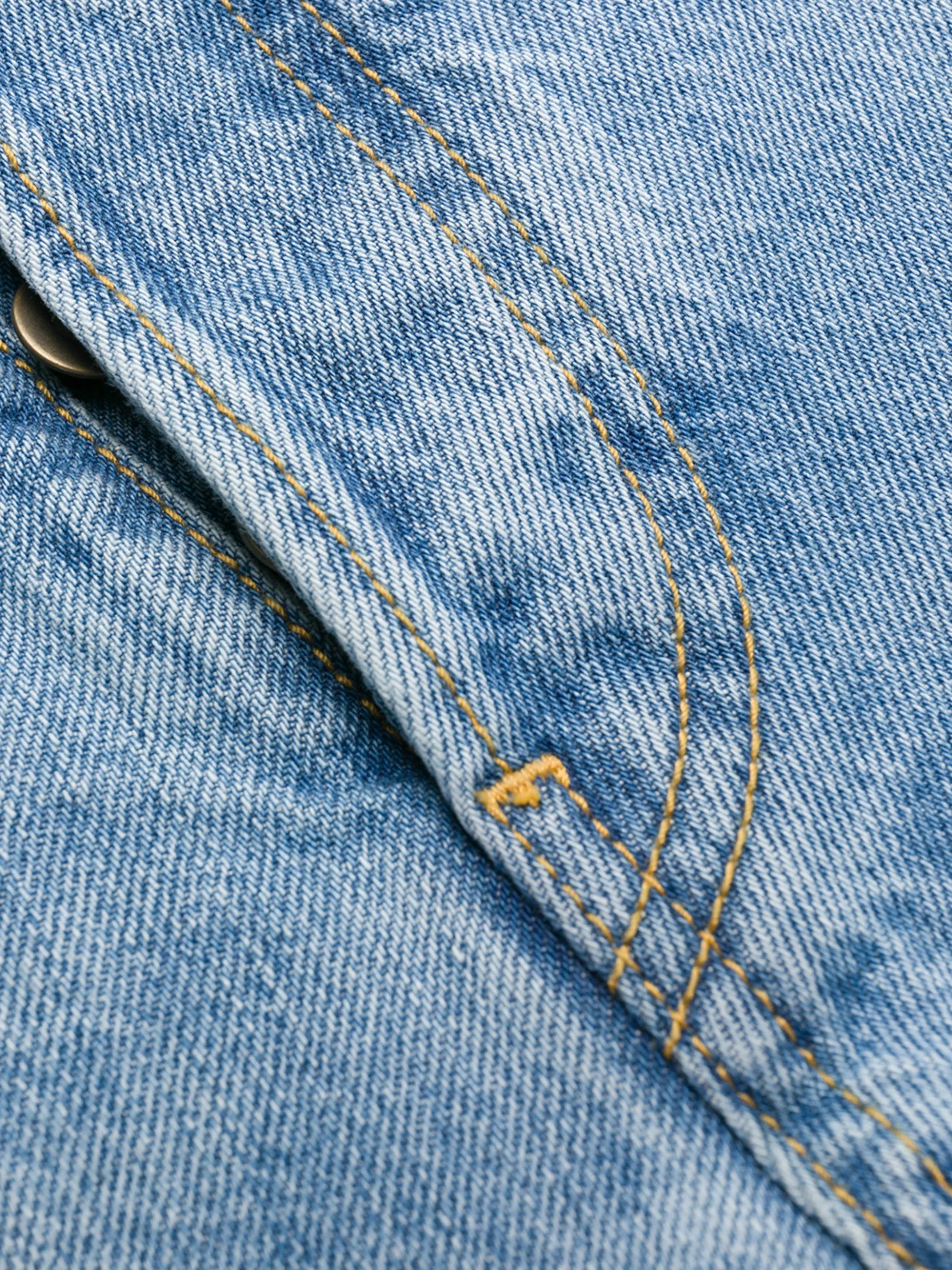 contrast panel jeans