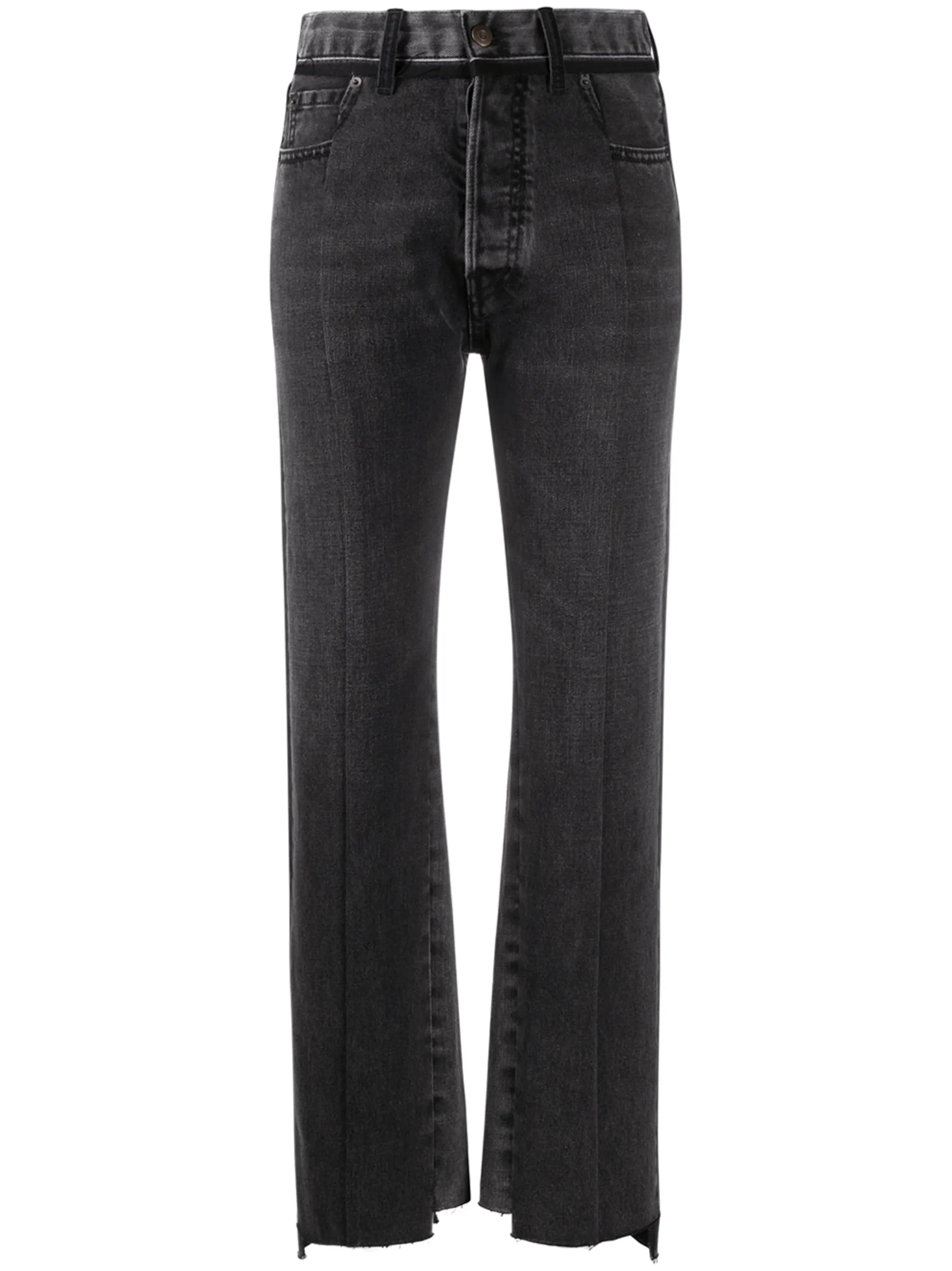 contrast panel jeans
