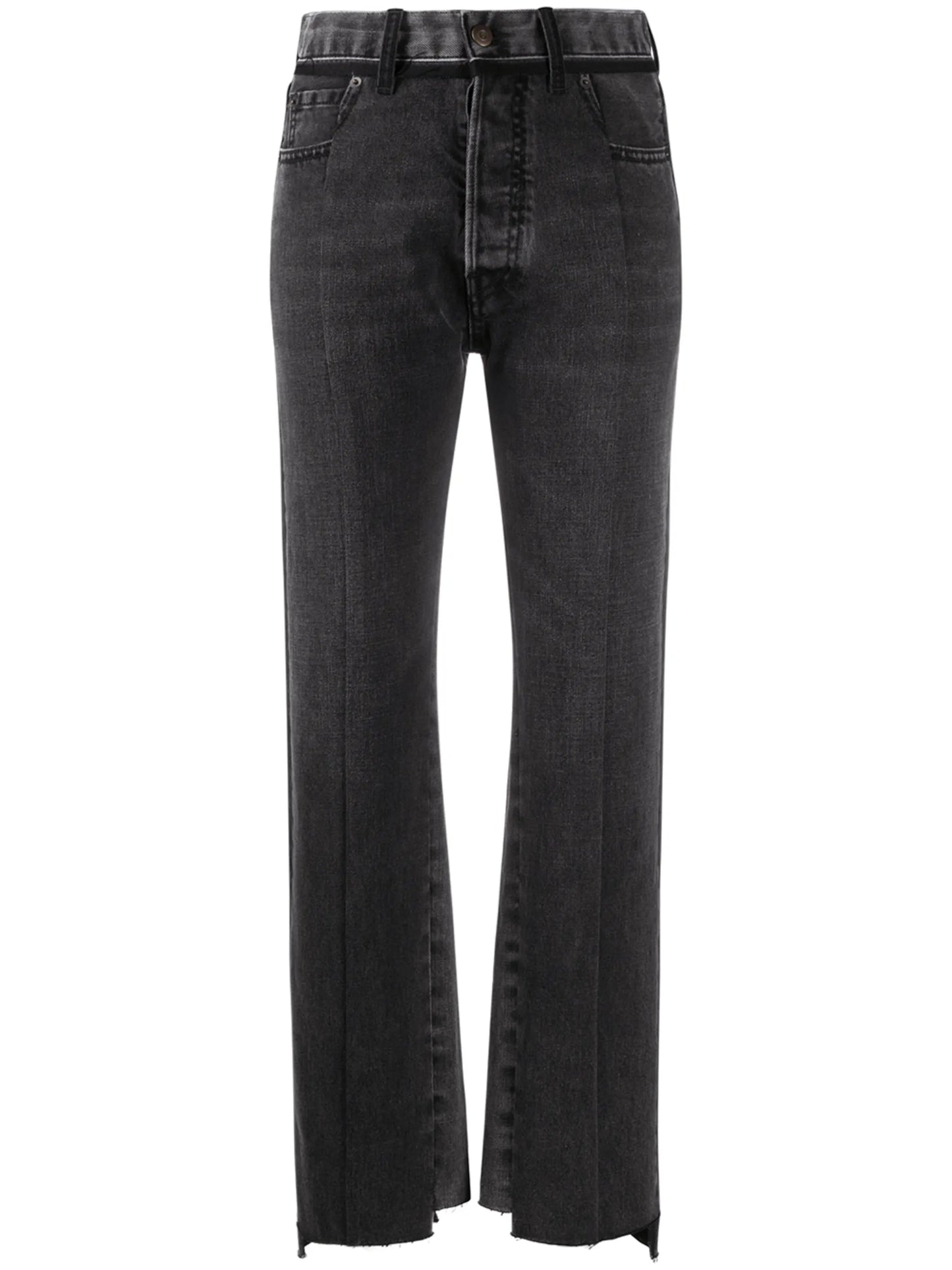 contrast panel jeans