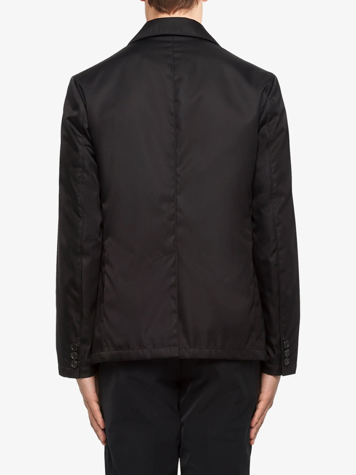 logo-plaque single-breasted blazer
