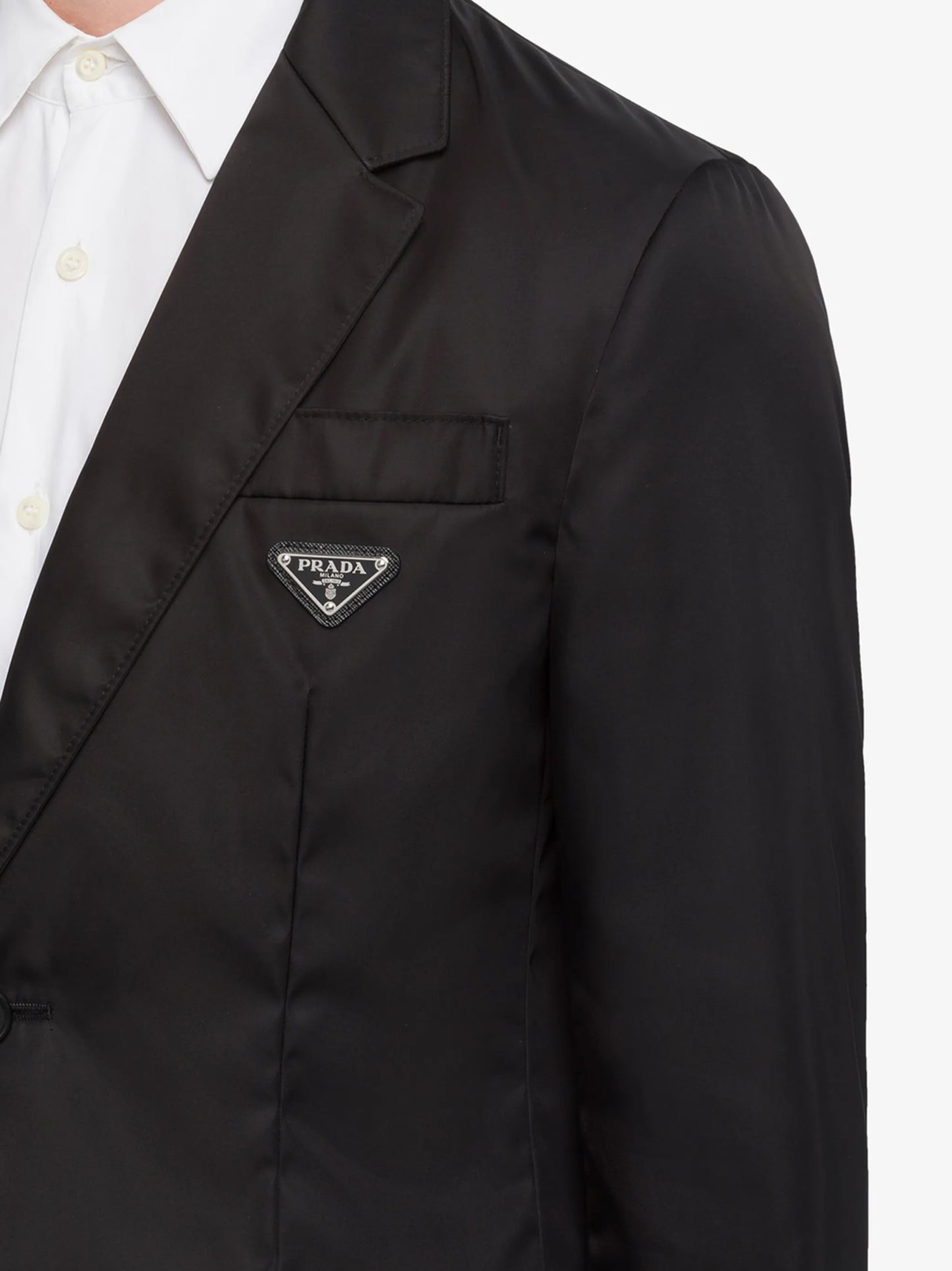 logo-plaque single-breasted blazer