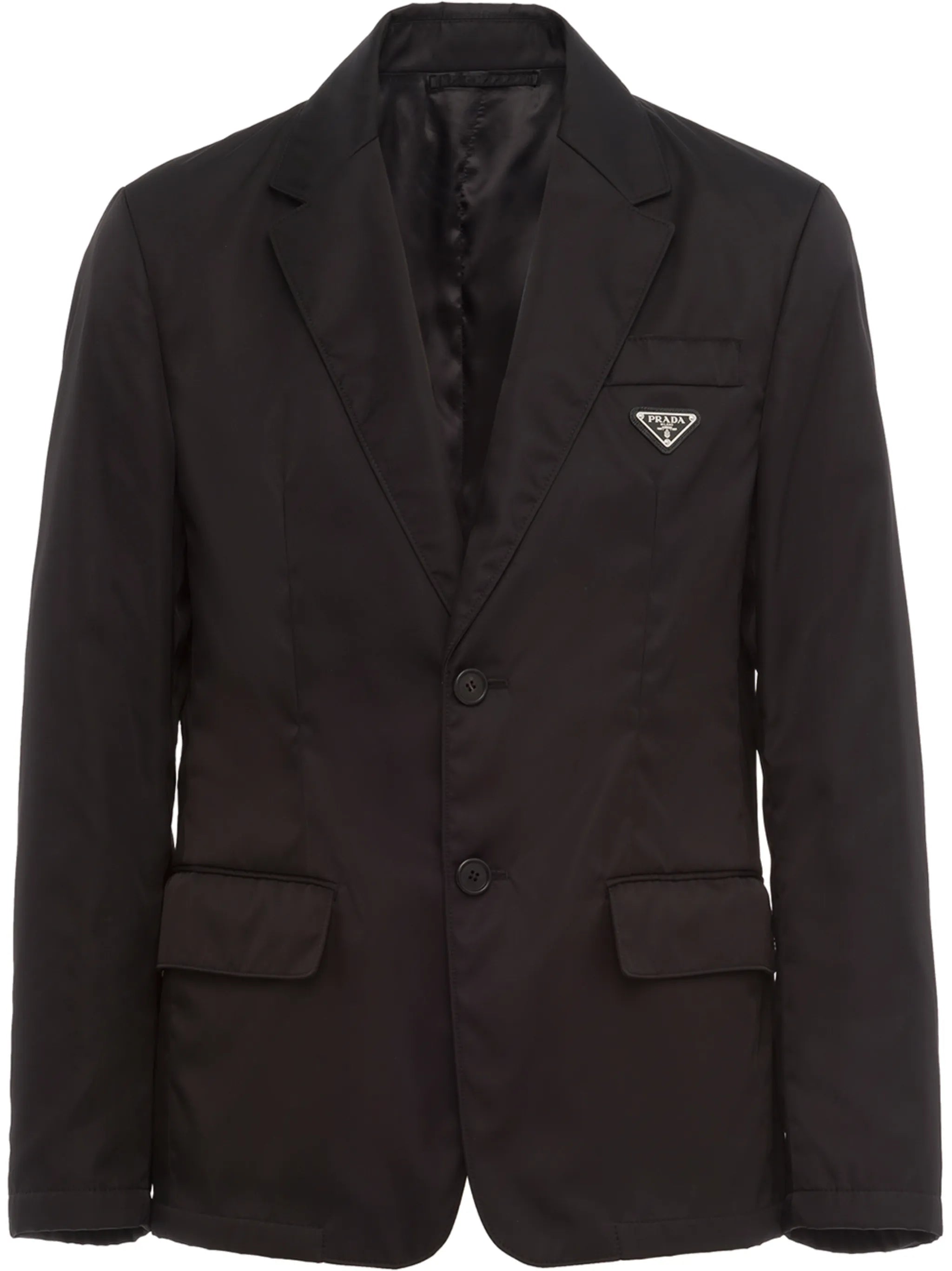 logo-plaque single-breasted blazer