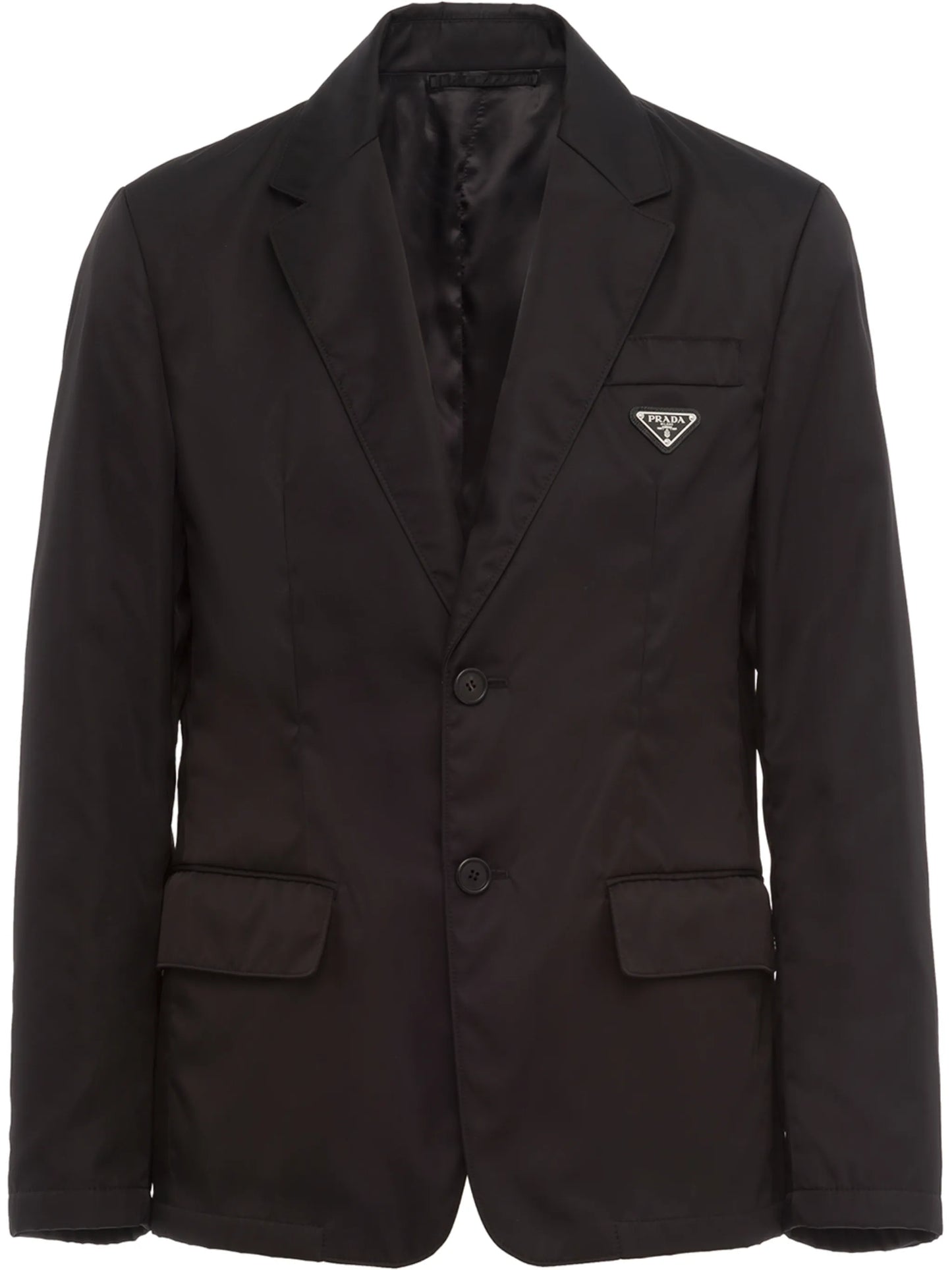 logo-plaque single-breasted blazer