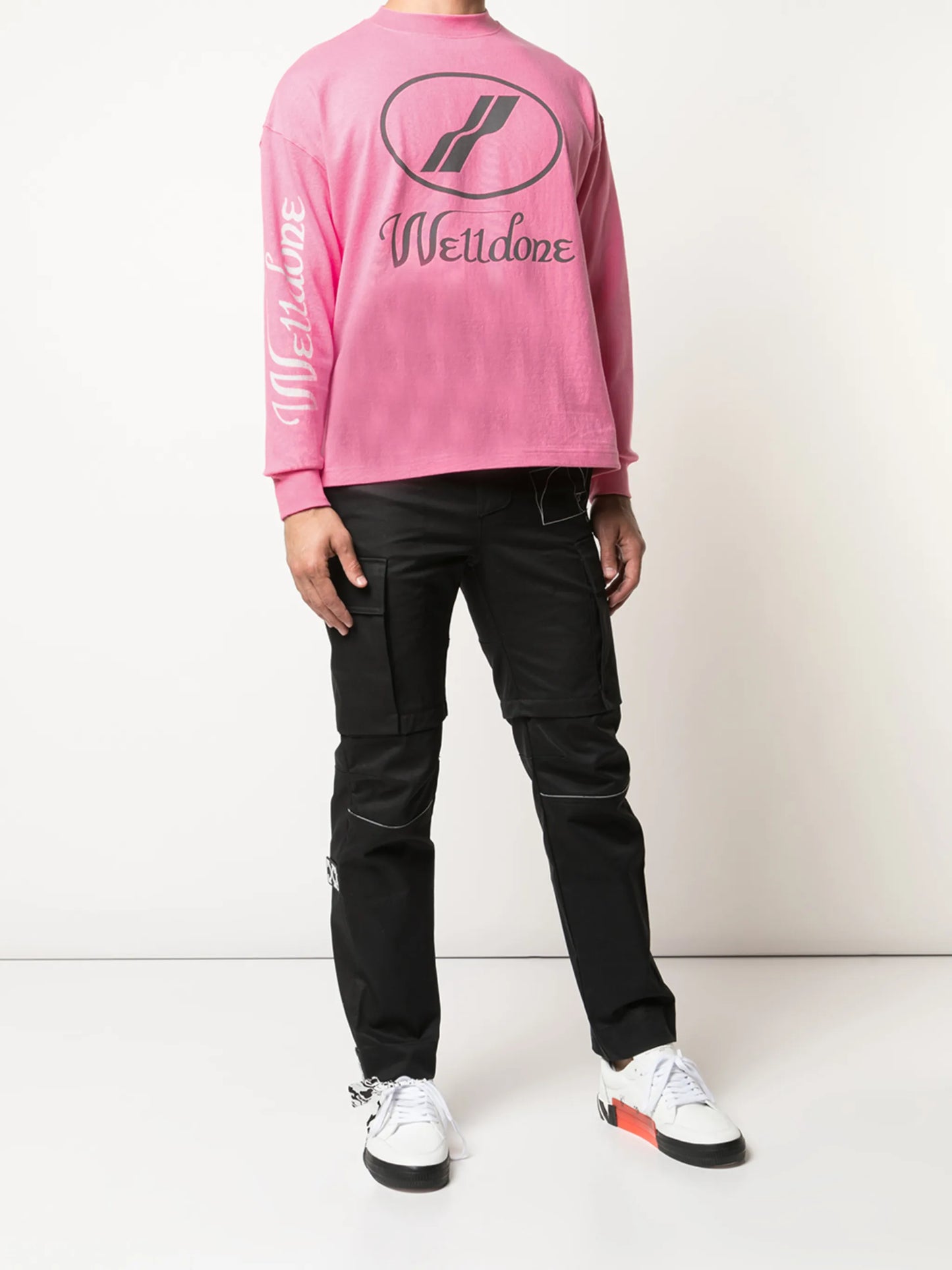 logo print crewneck sweatshirt