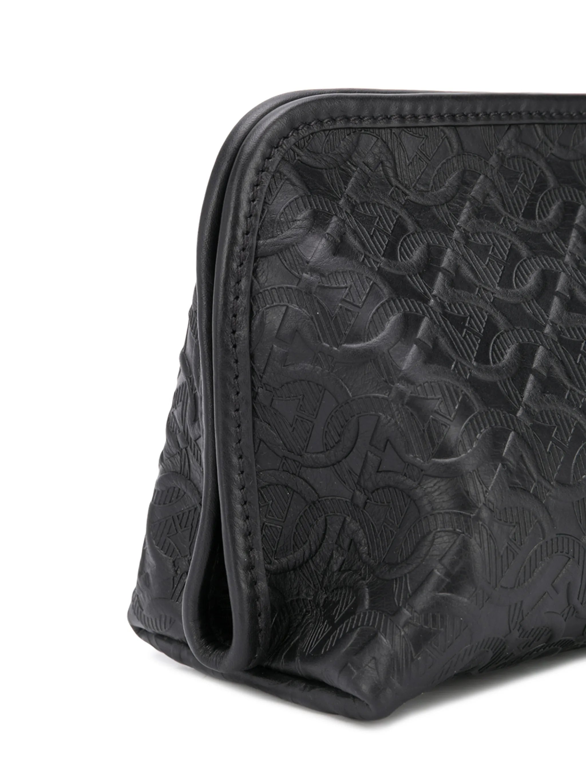 Gancini Embossed Leather shoe care set