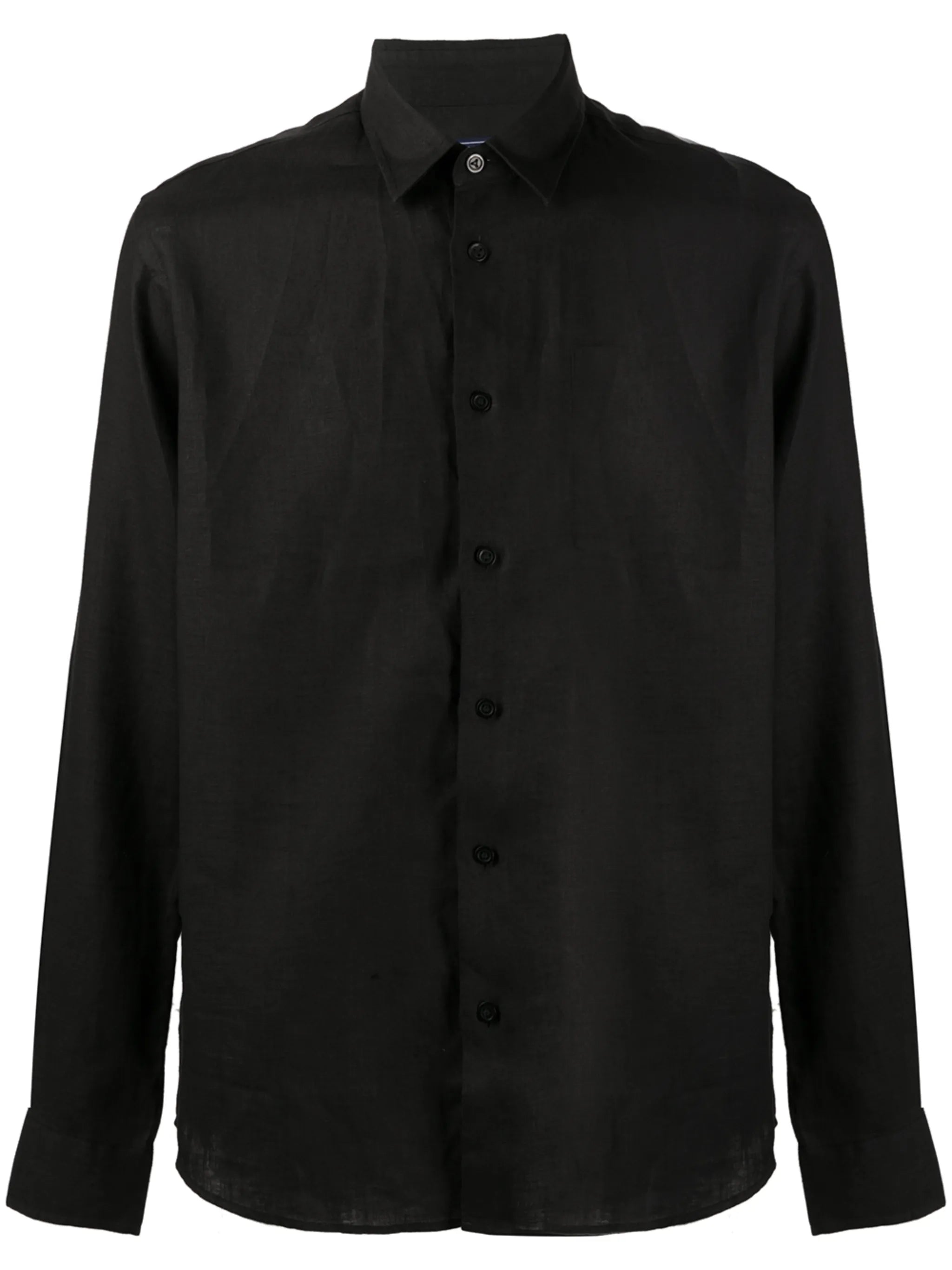 solid colour linen shirt