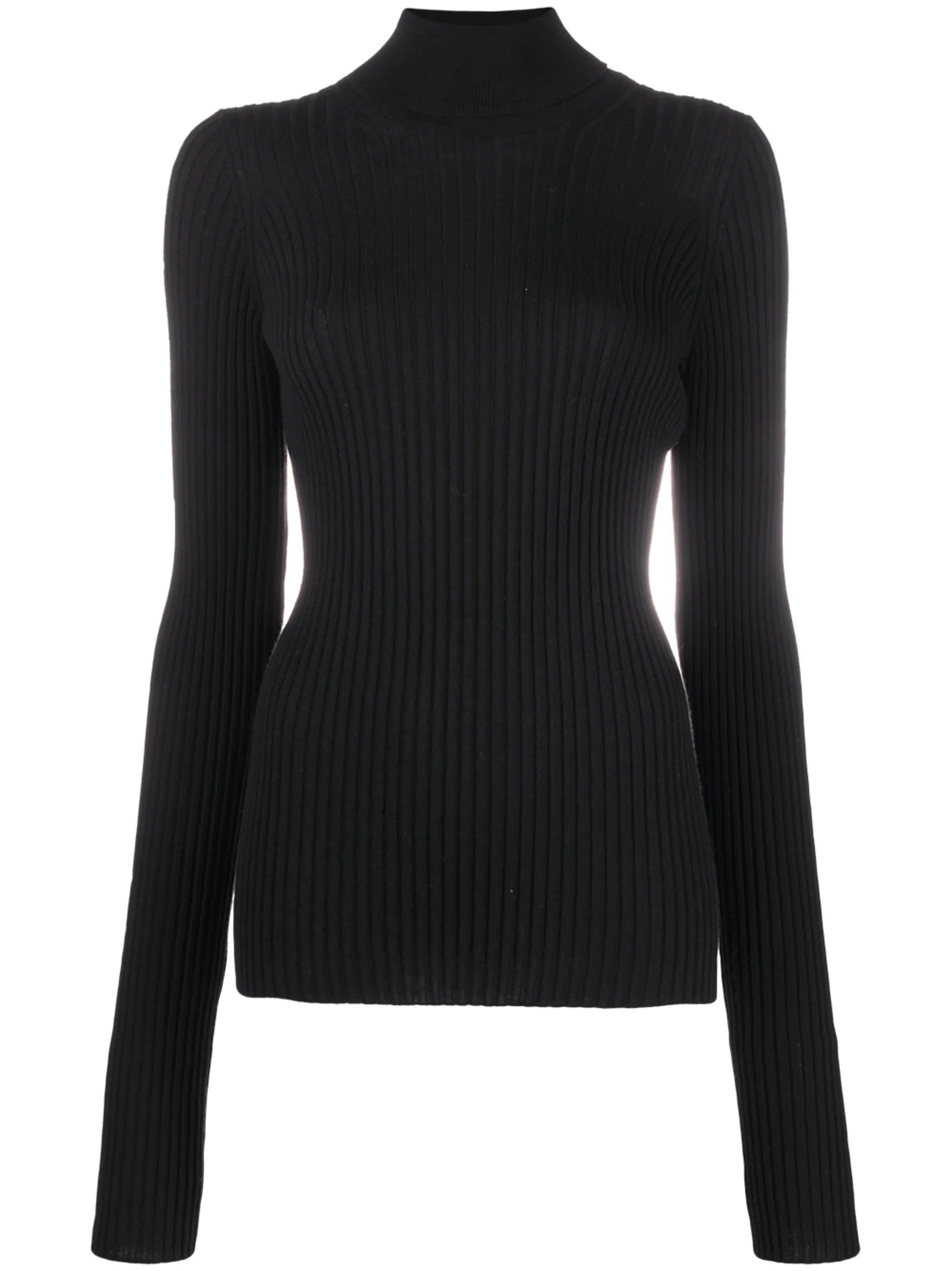 knitted roll-neck jumper