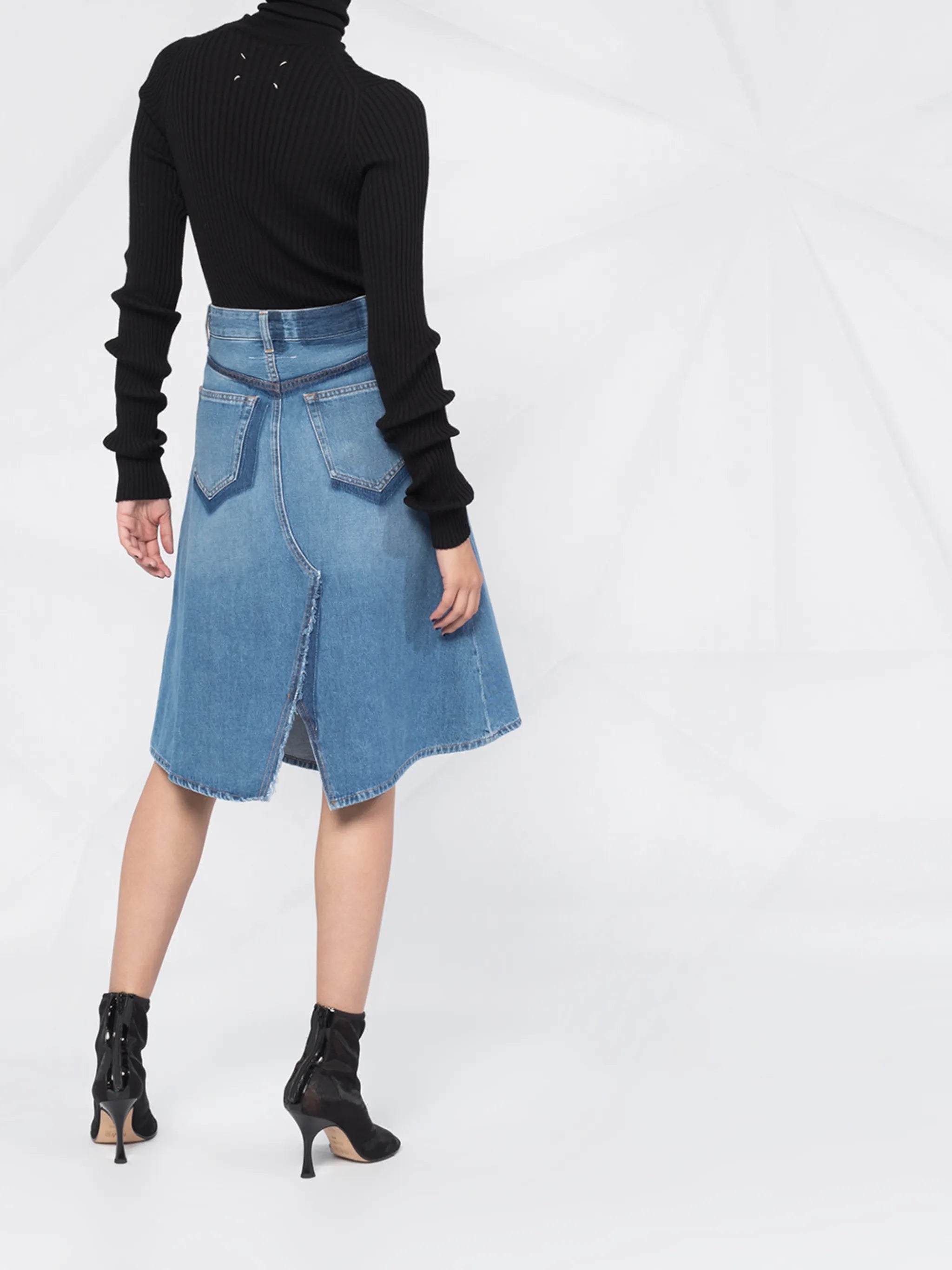knitted roll-neck jumper
