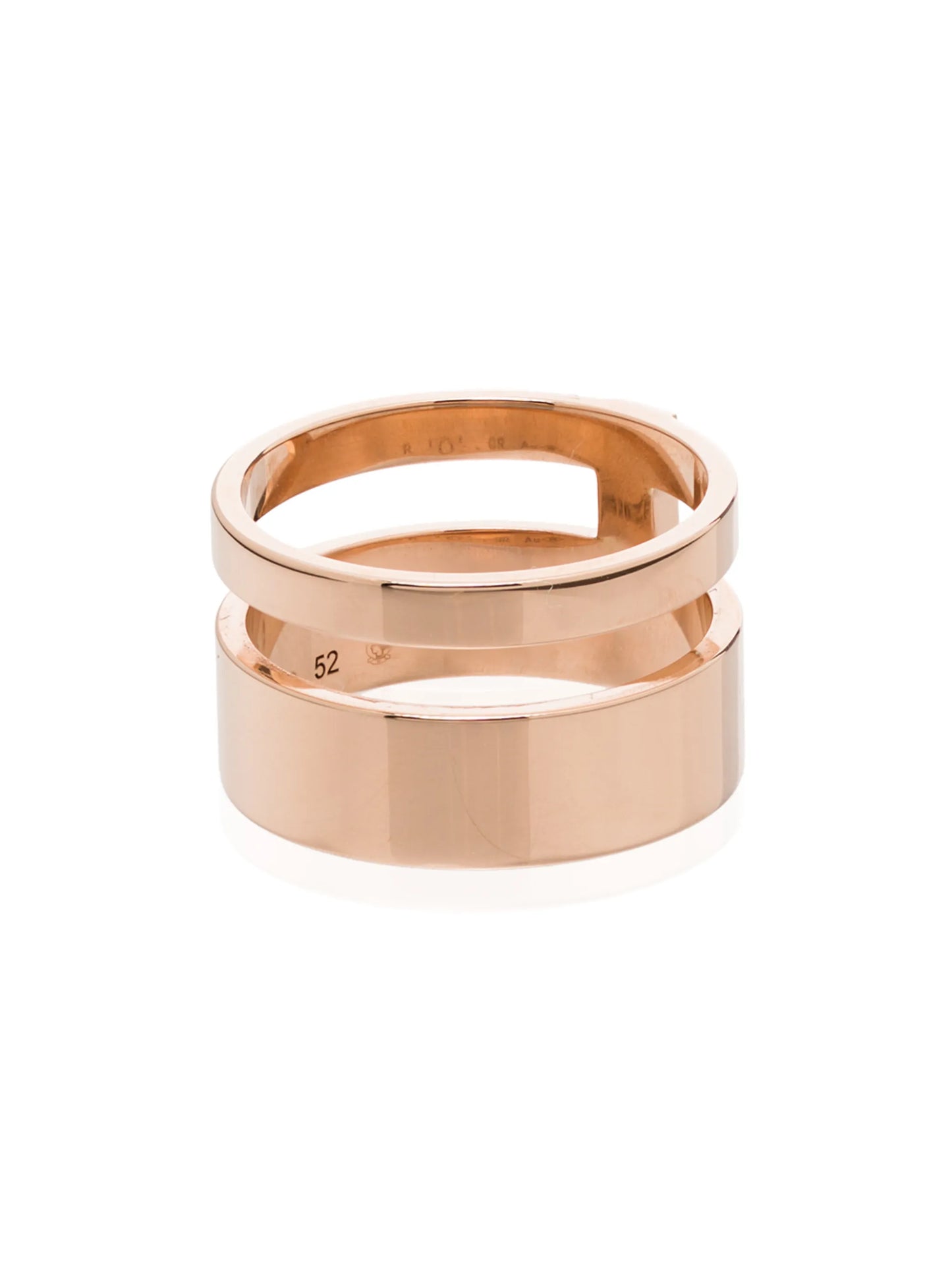 18kt rose gold Berbere double ring