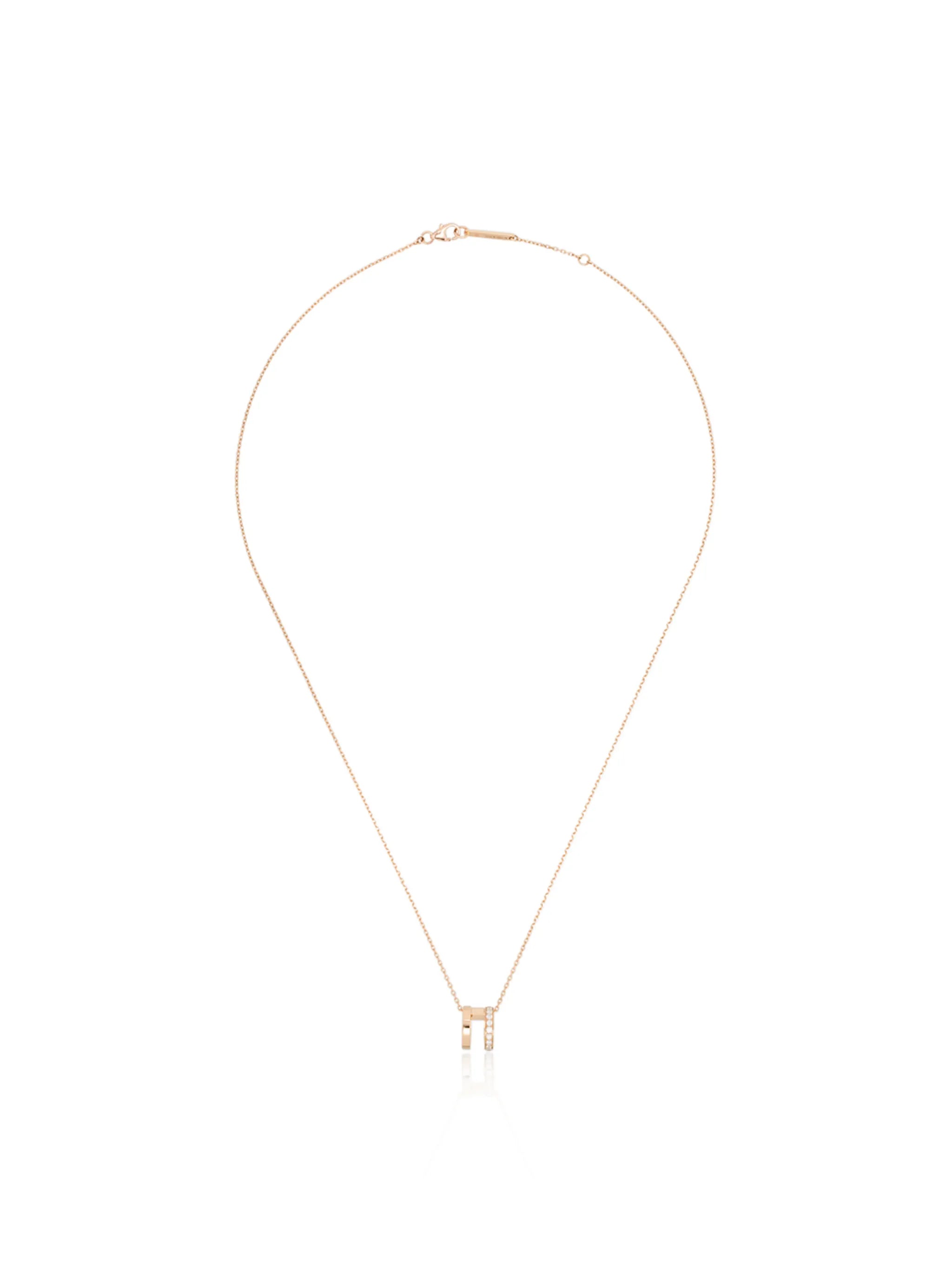 18kt rose gold Berbere diamond necklace