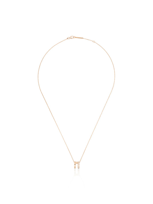 18kt rose gold Berbere diamond necklace