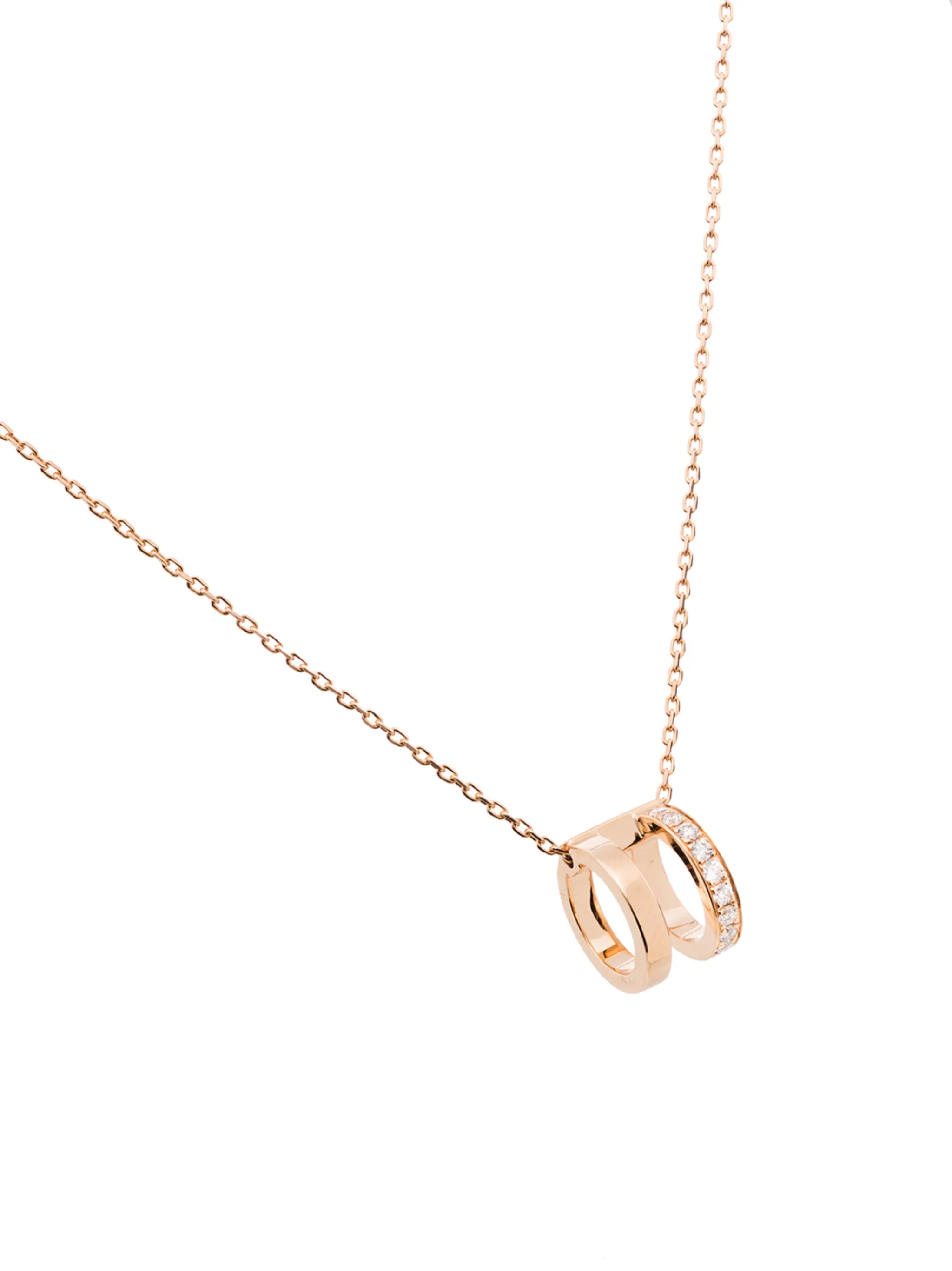 18kt rose gold Berbere diamond necklace