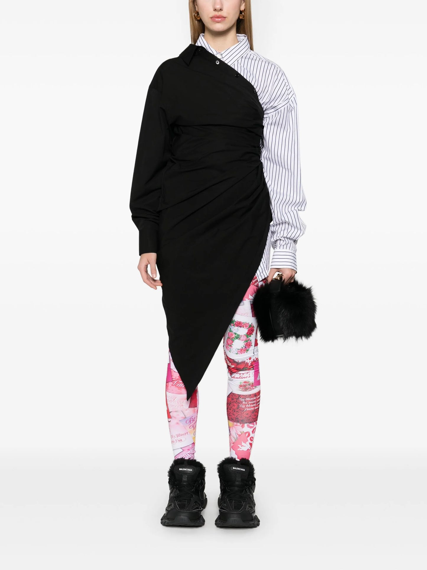 high-waist printed leggings