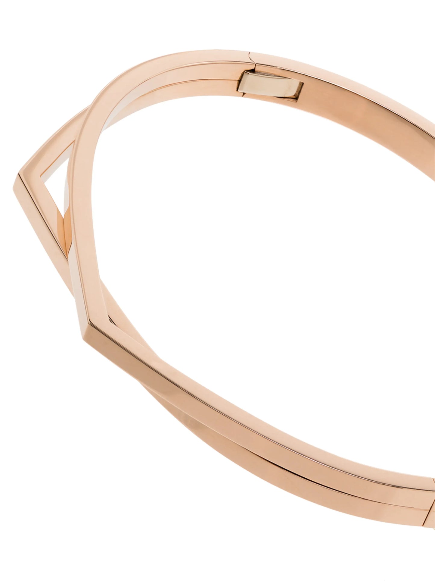 18kt rose gold Antifer double bangle