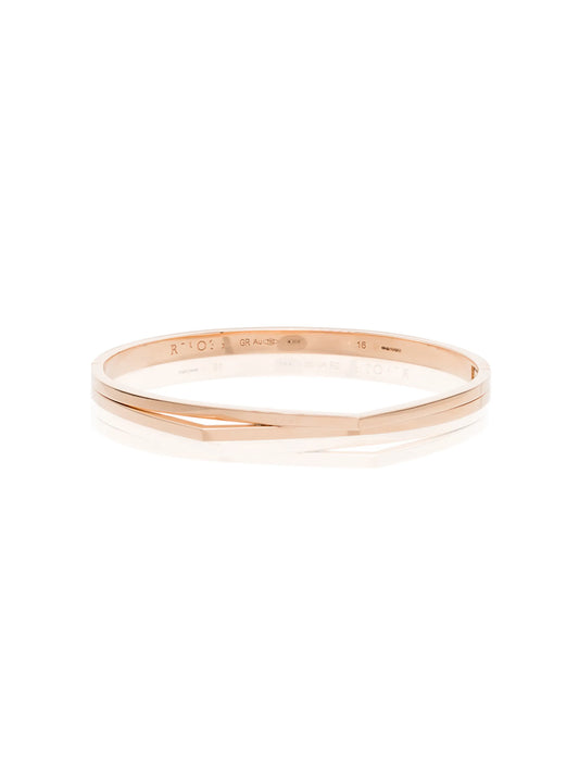 18kt rose gold Antifer double bangle