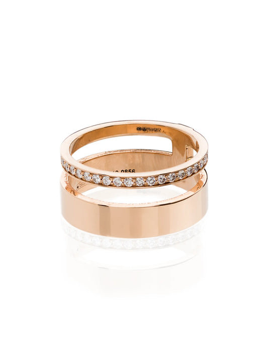 Berbere Module 18kt rose gold diamond ring