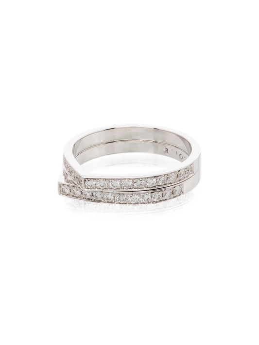 Antifer 18kt white gold diamond ring