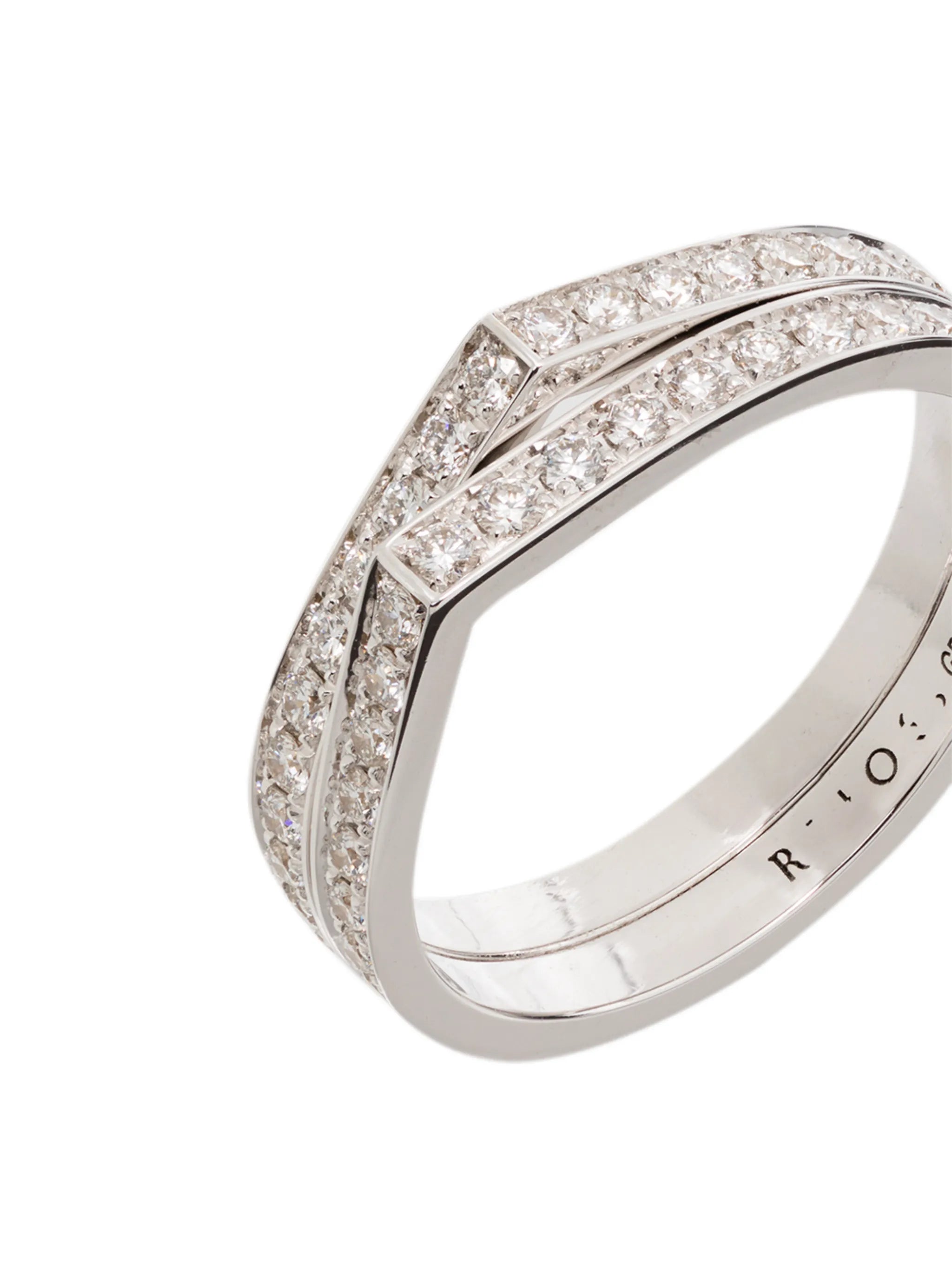 Antifer 18kt white gold diamond ring