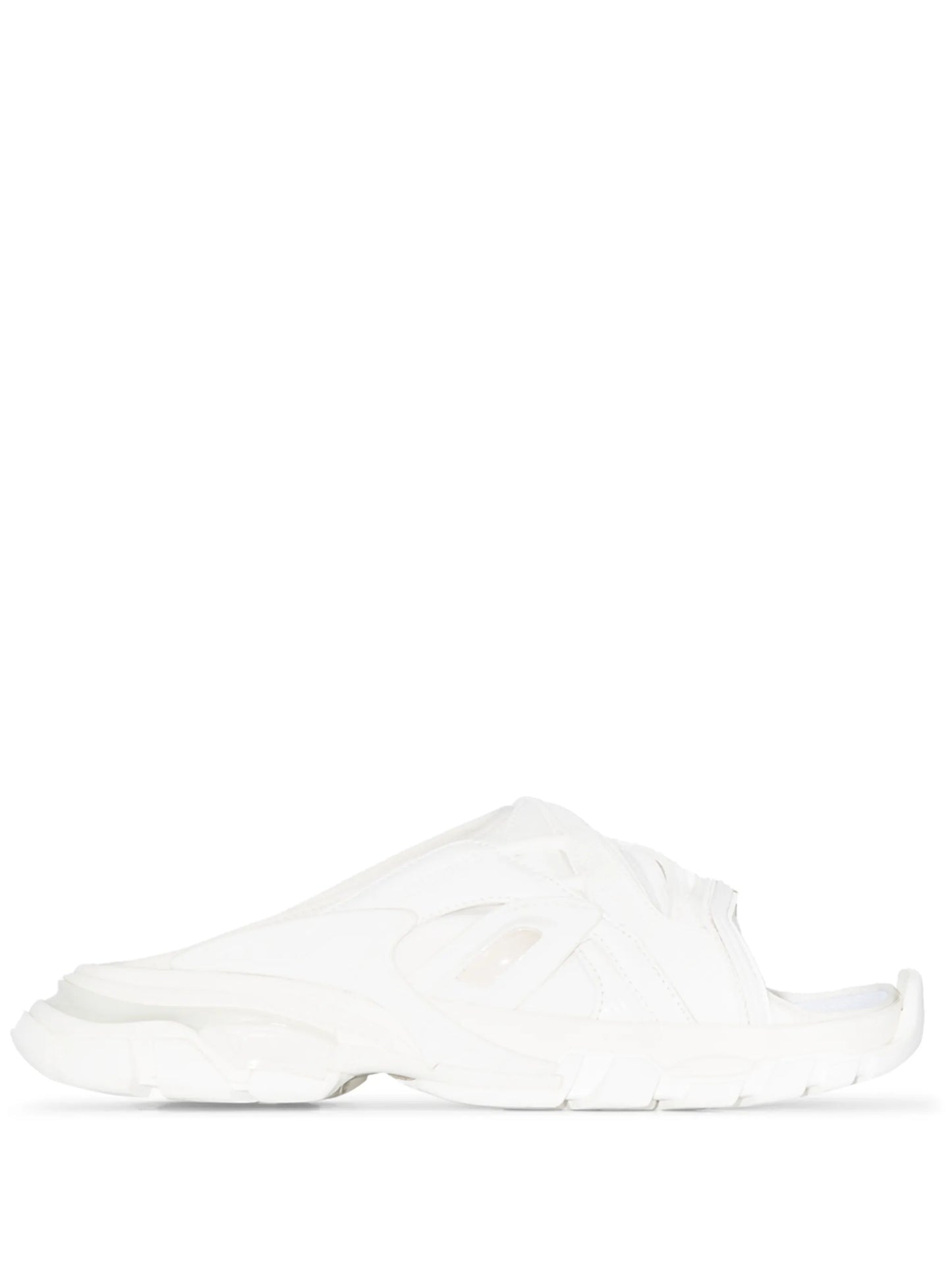 Track flat slide sandals