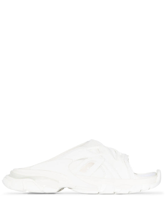 Track flat slide sandals