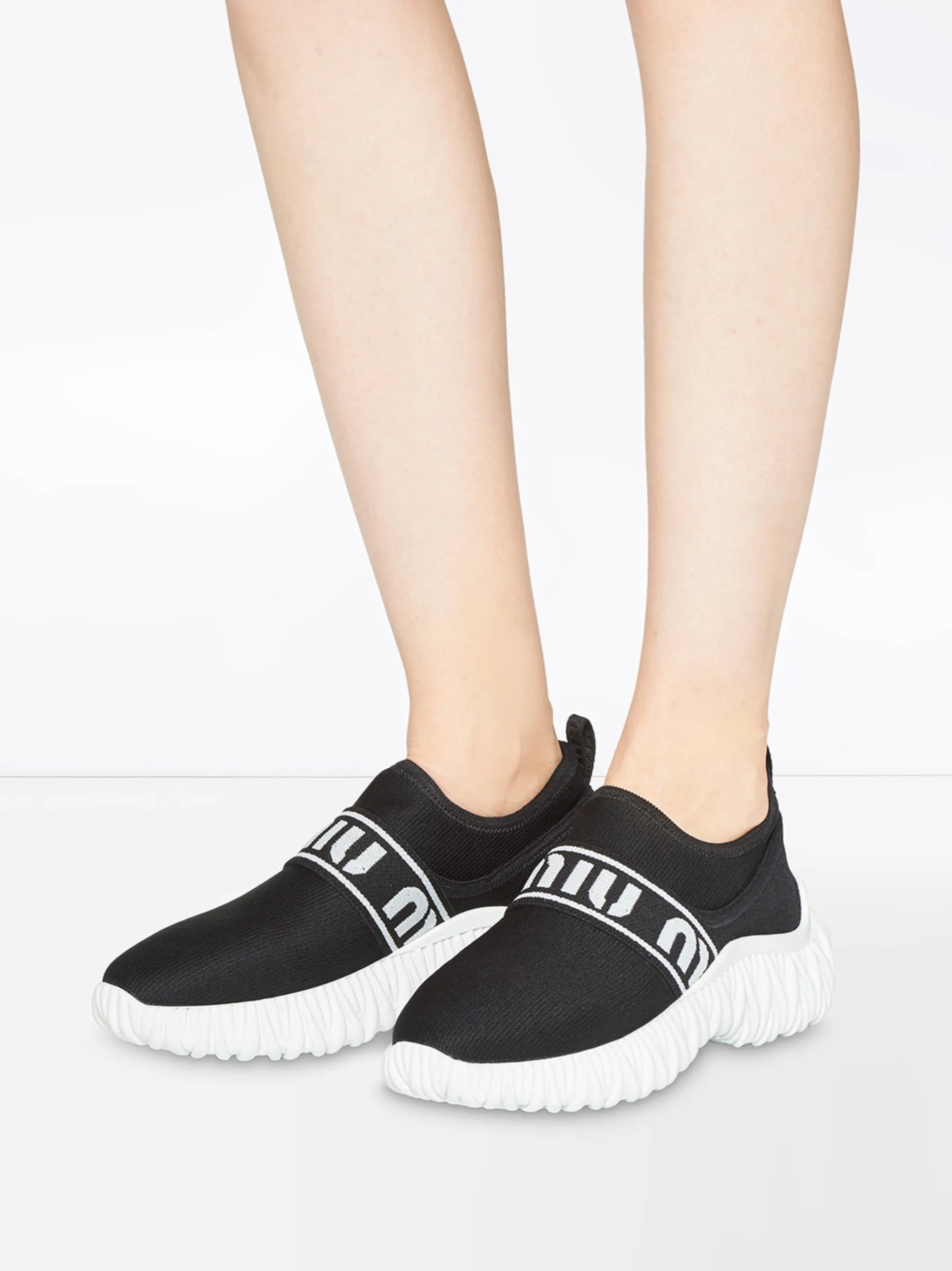 knit slip-on sneakers