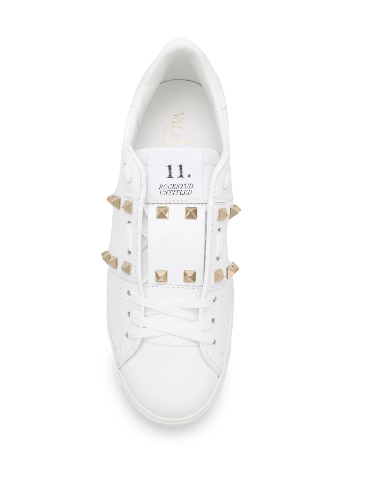 Rockstud stud leather sneakers