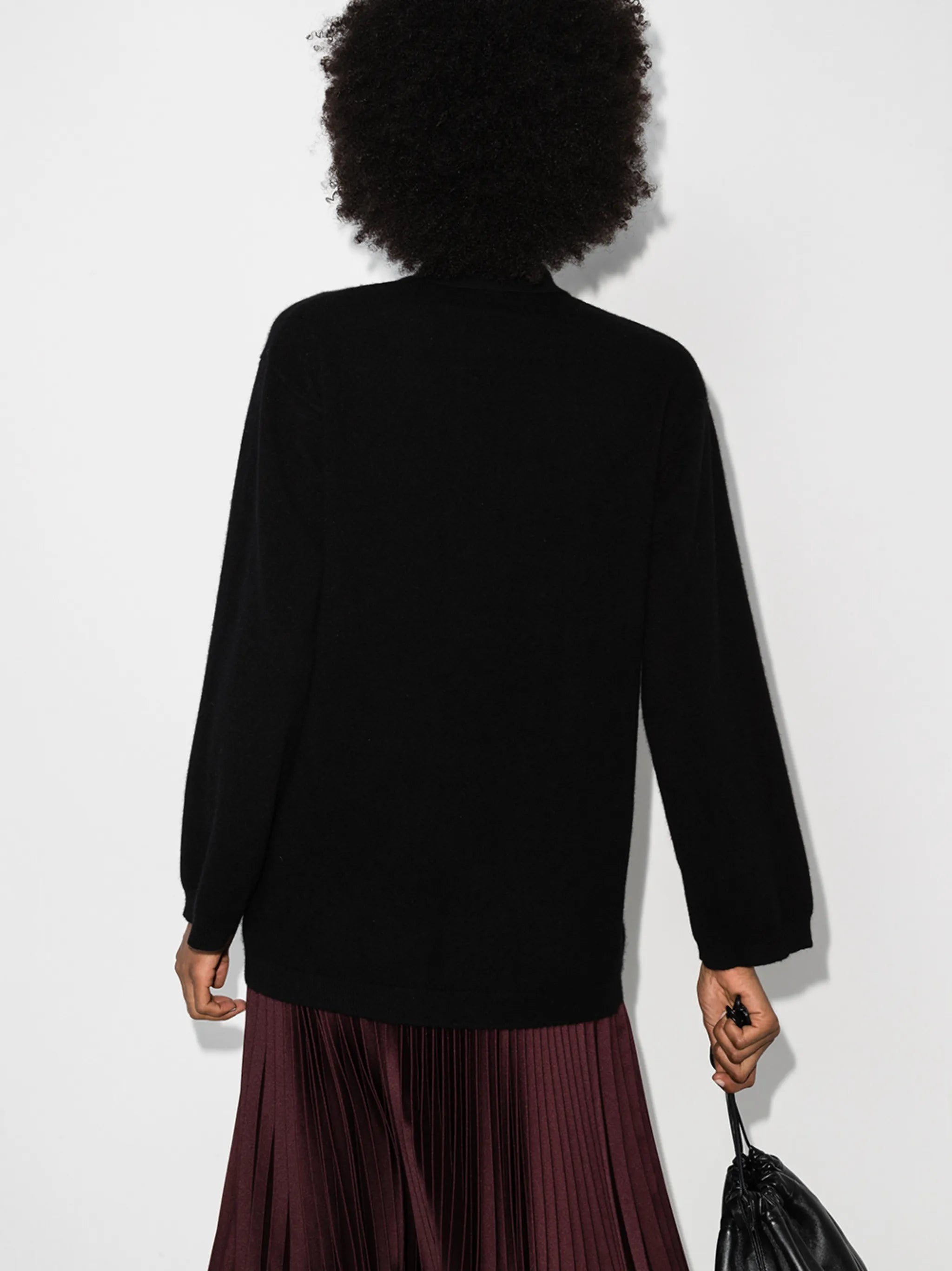 crystal-button cashmere jumper