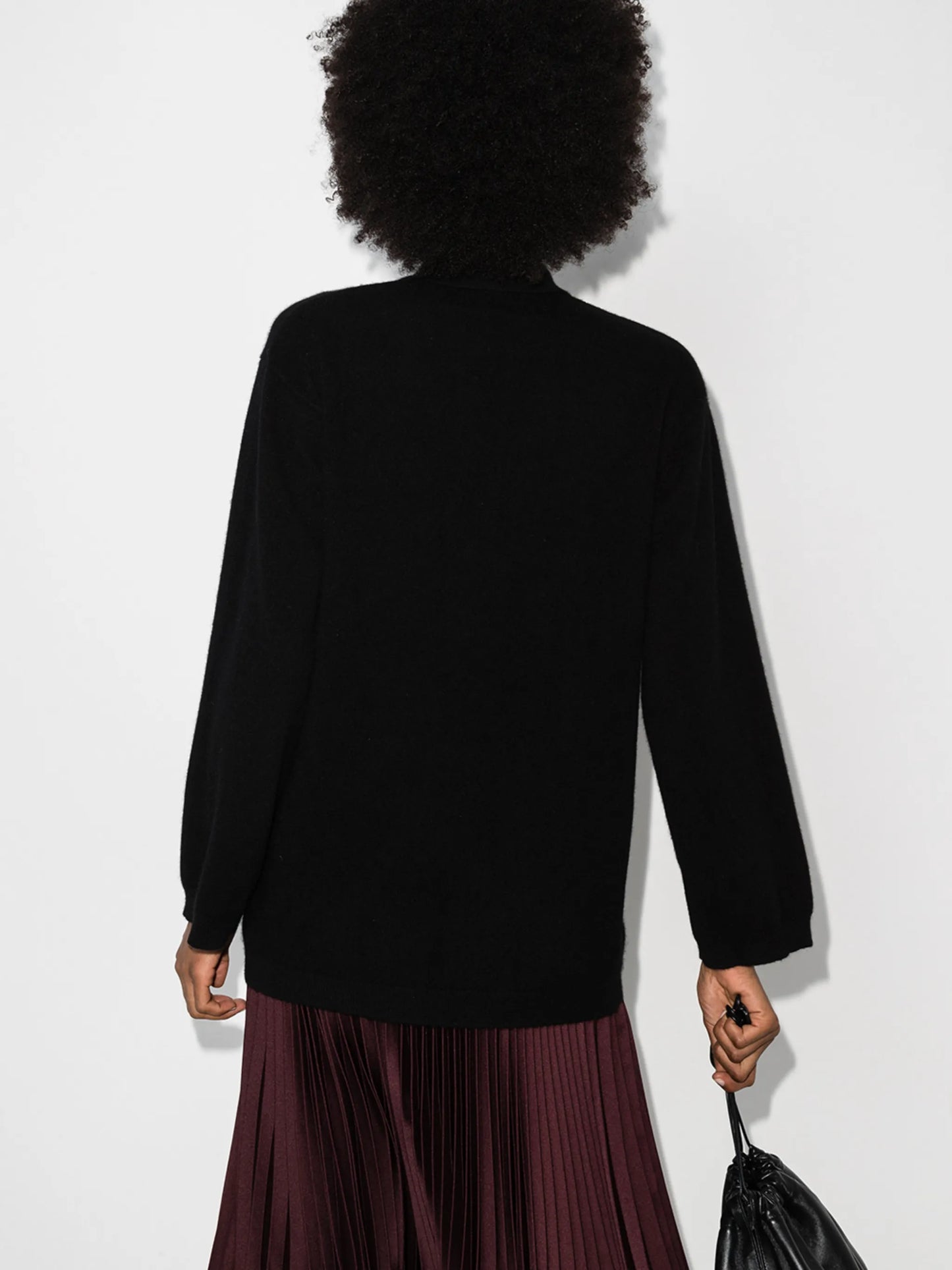 crystal-button cashmere jumper
