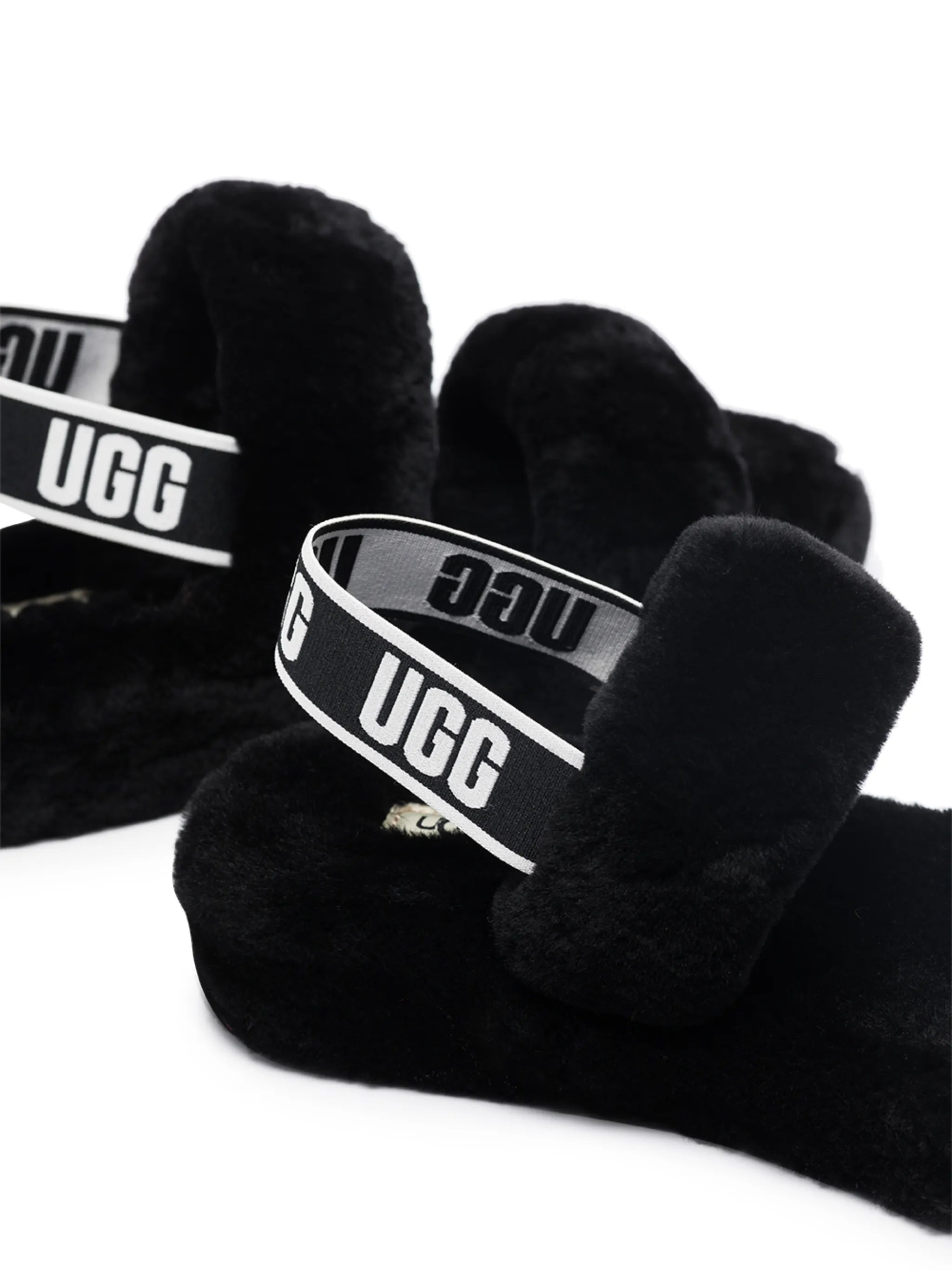 Oh Yeah shearling slides