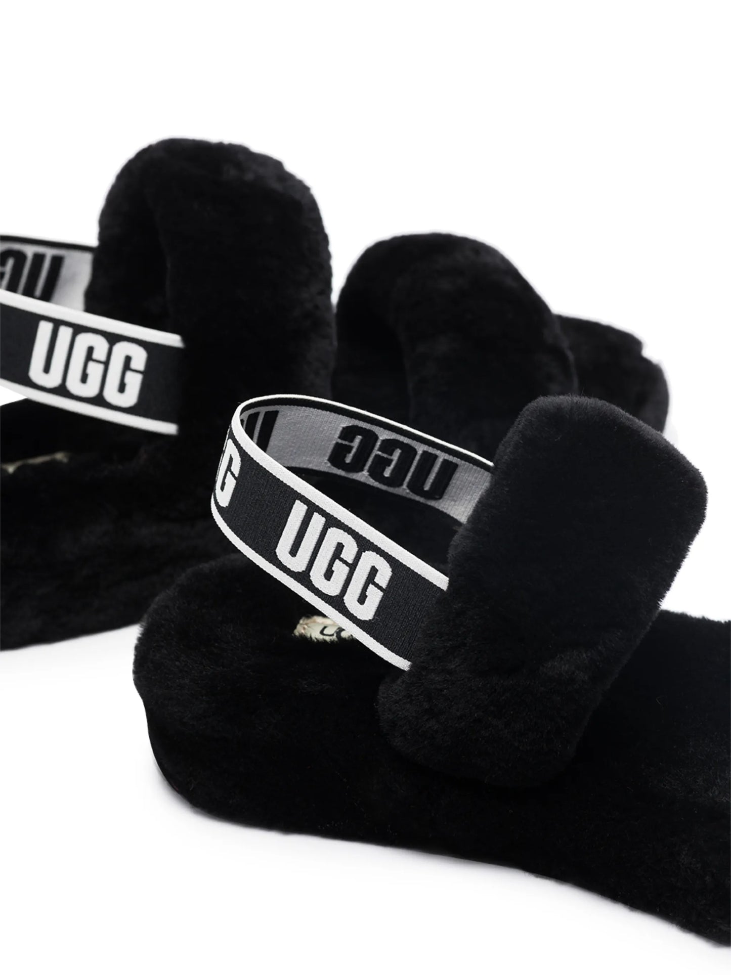 Oh Yeah shearling slides
