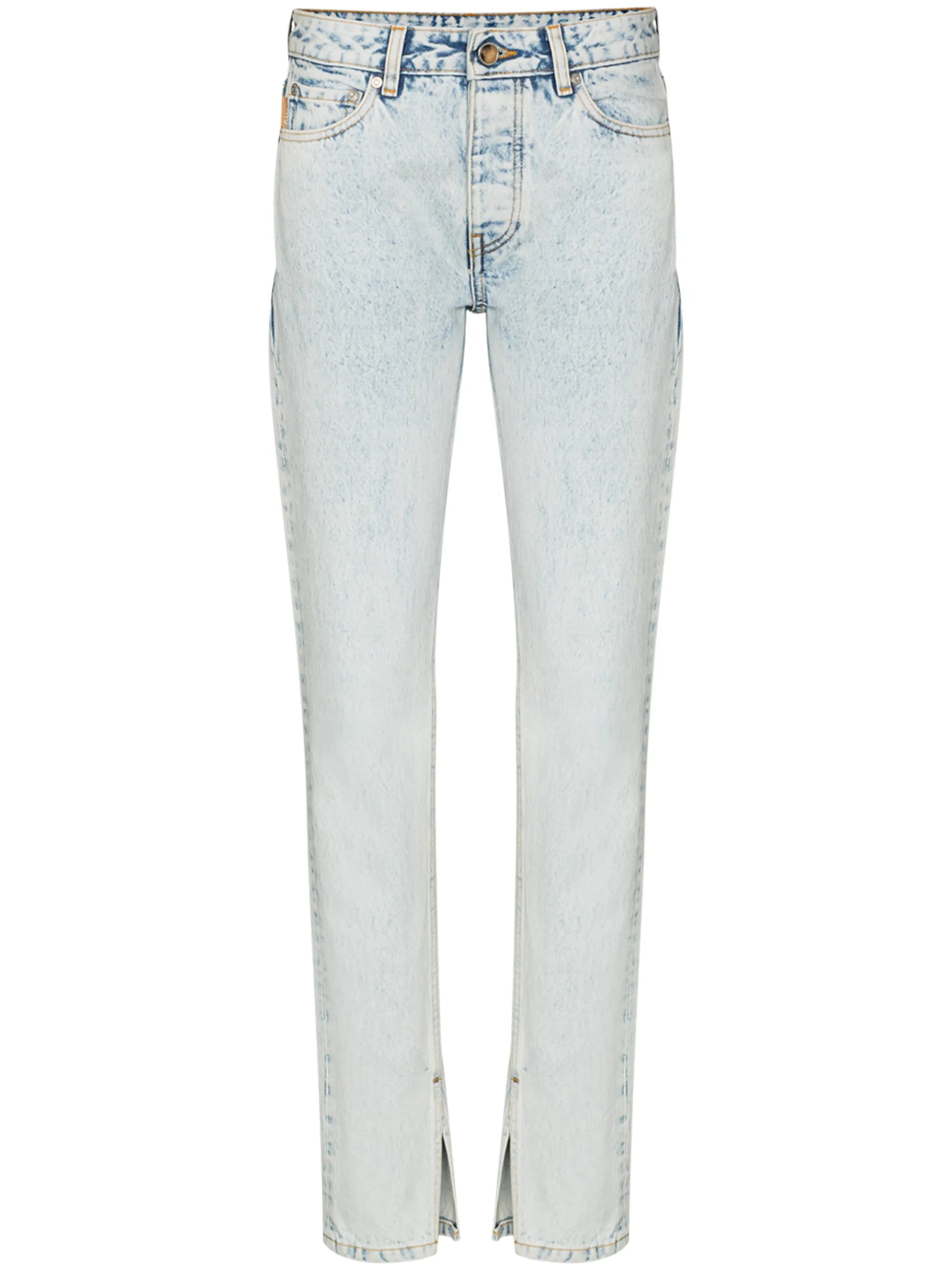 mid-rise slim-fit jeans