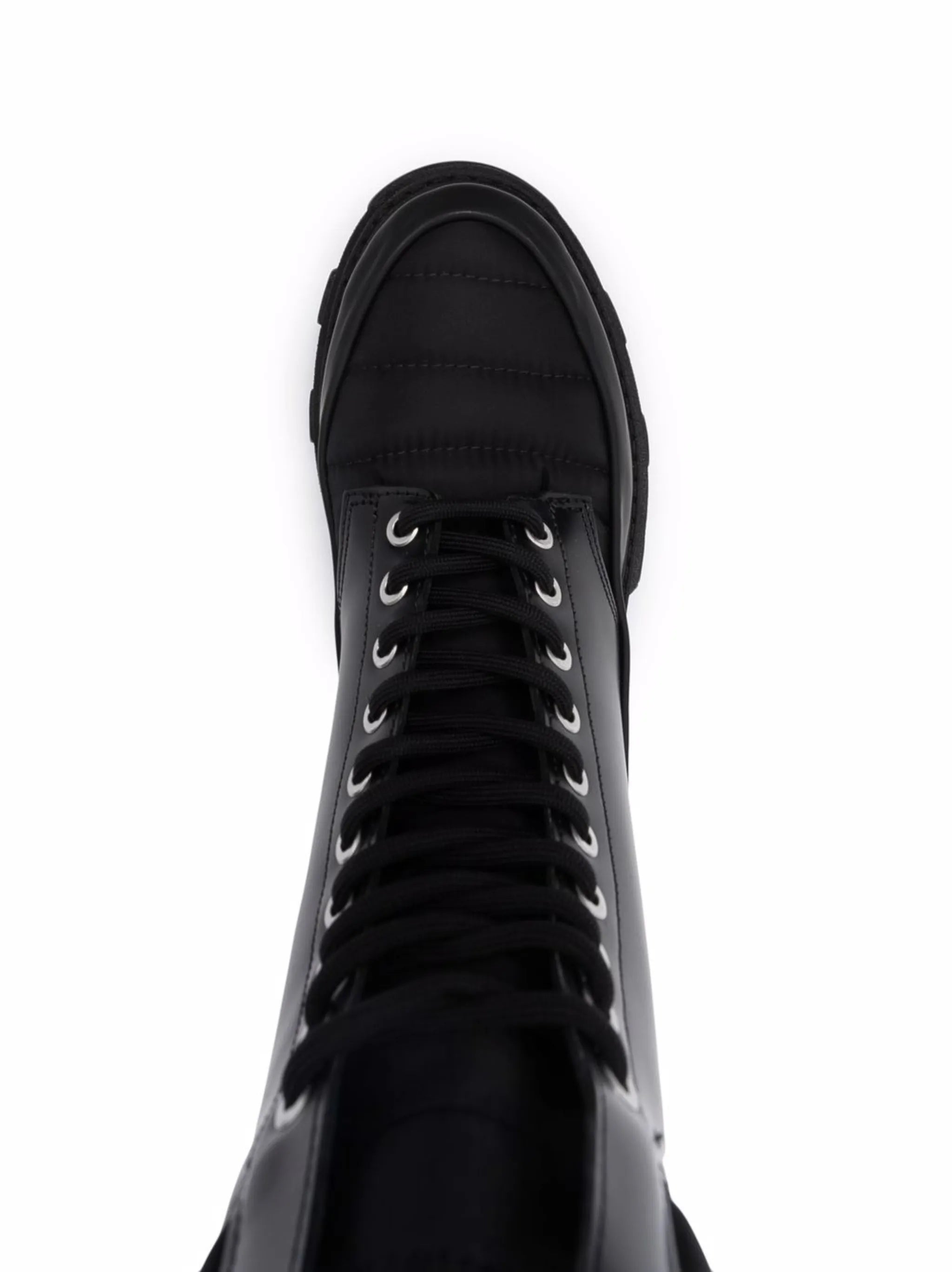 lace-up ridged sole boots
