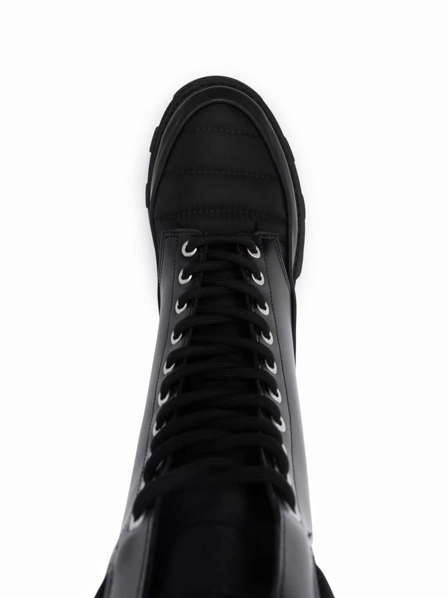 lace-up ridged sole boots