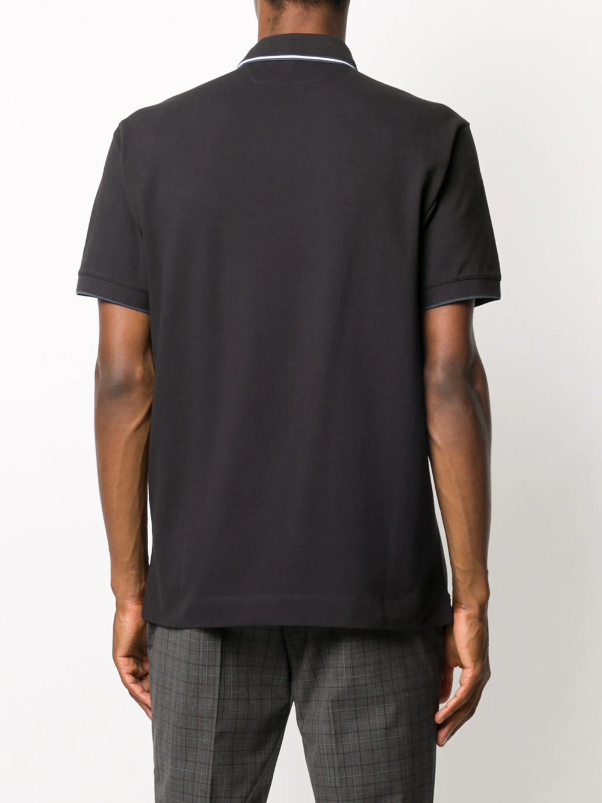 stripe detail polo shirt