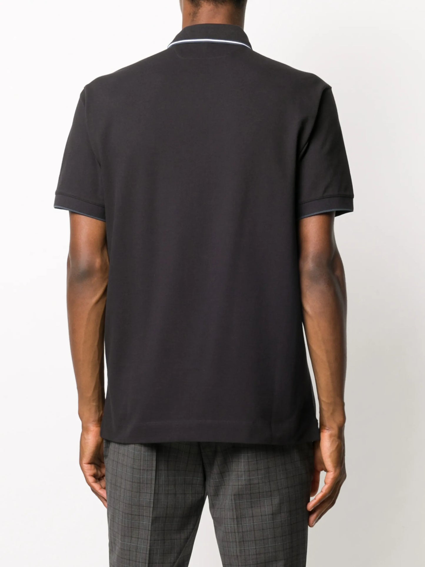 stripe detail polo shirt