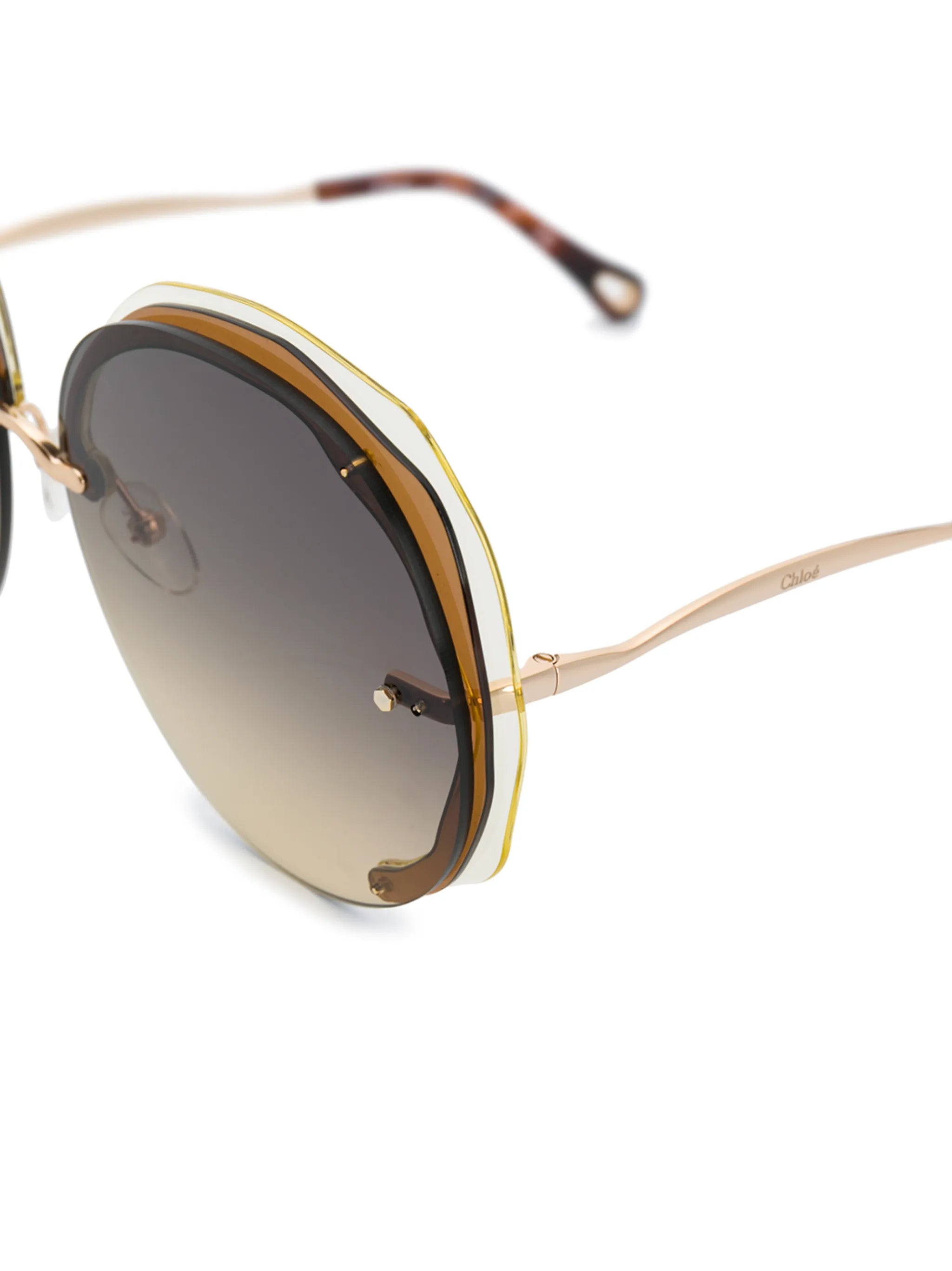 oversized circle frame sunglasses