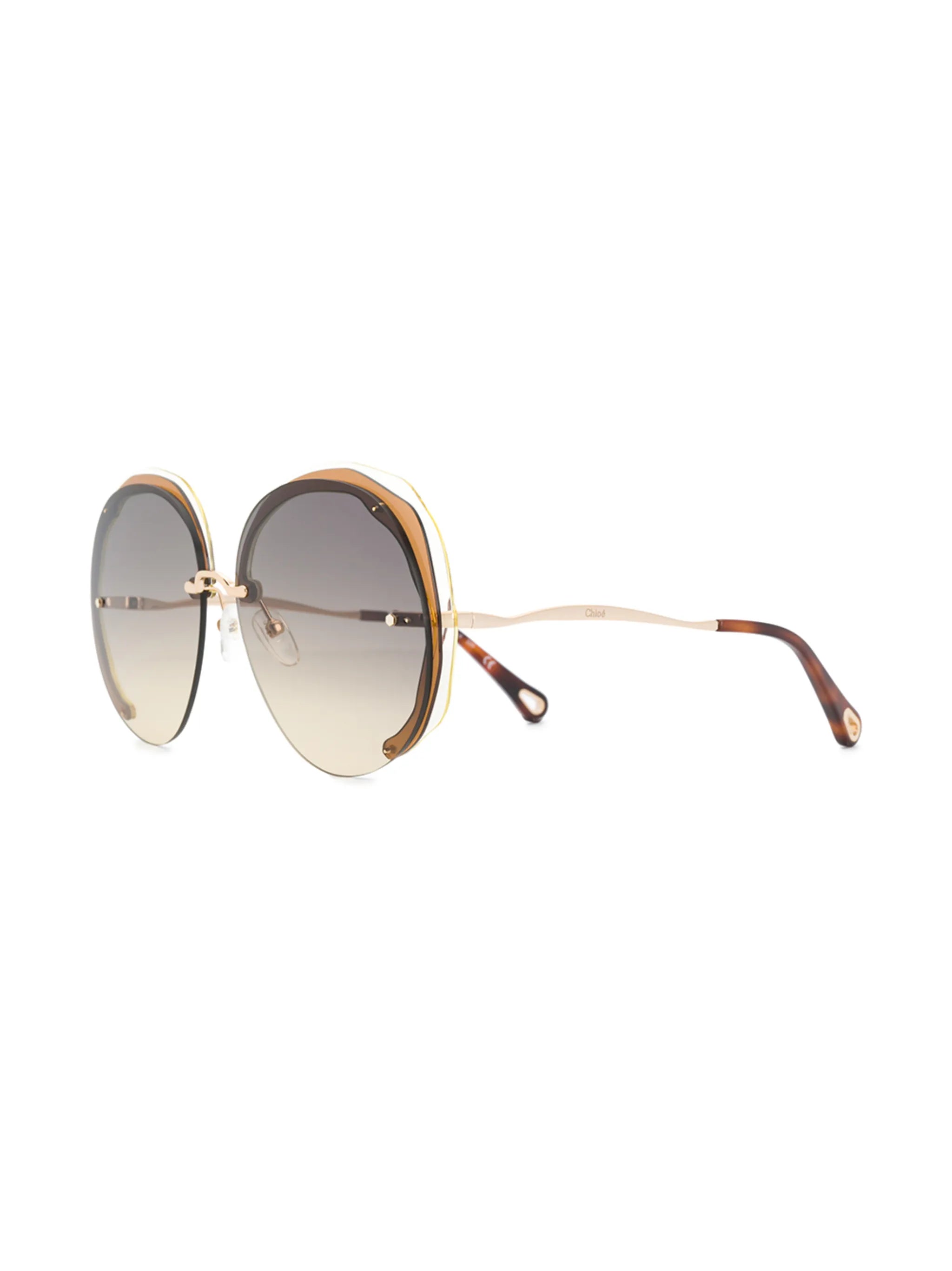 oversized circle frame sunglasses
