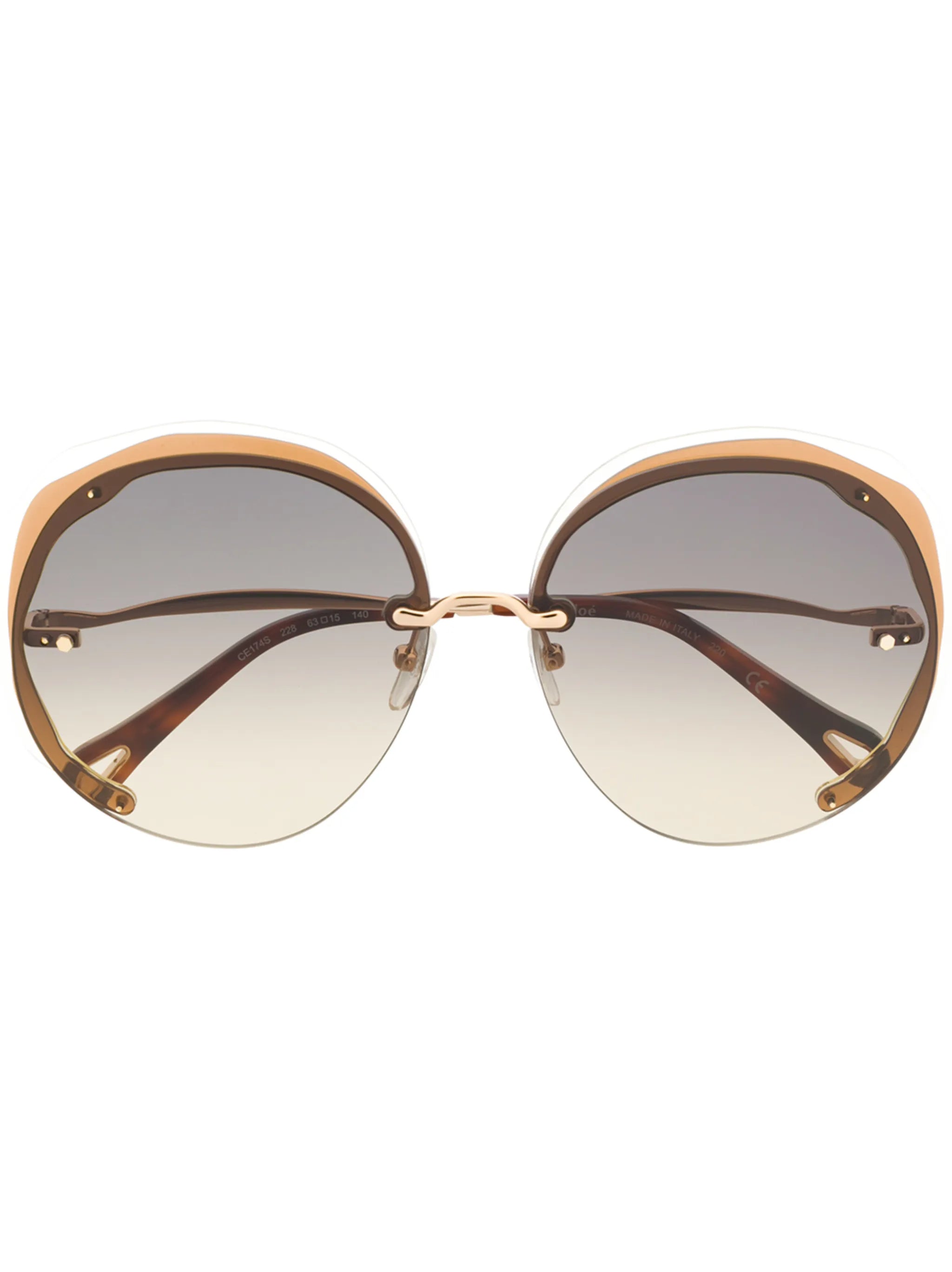 oversized circle frame sunglasses