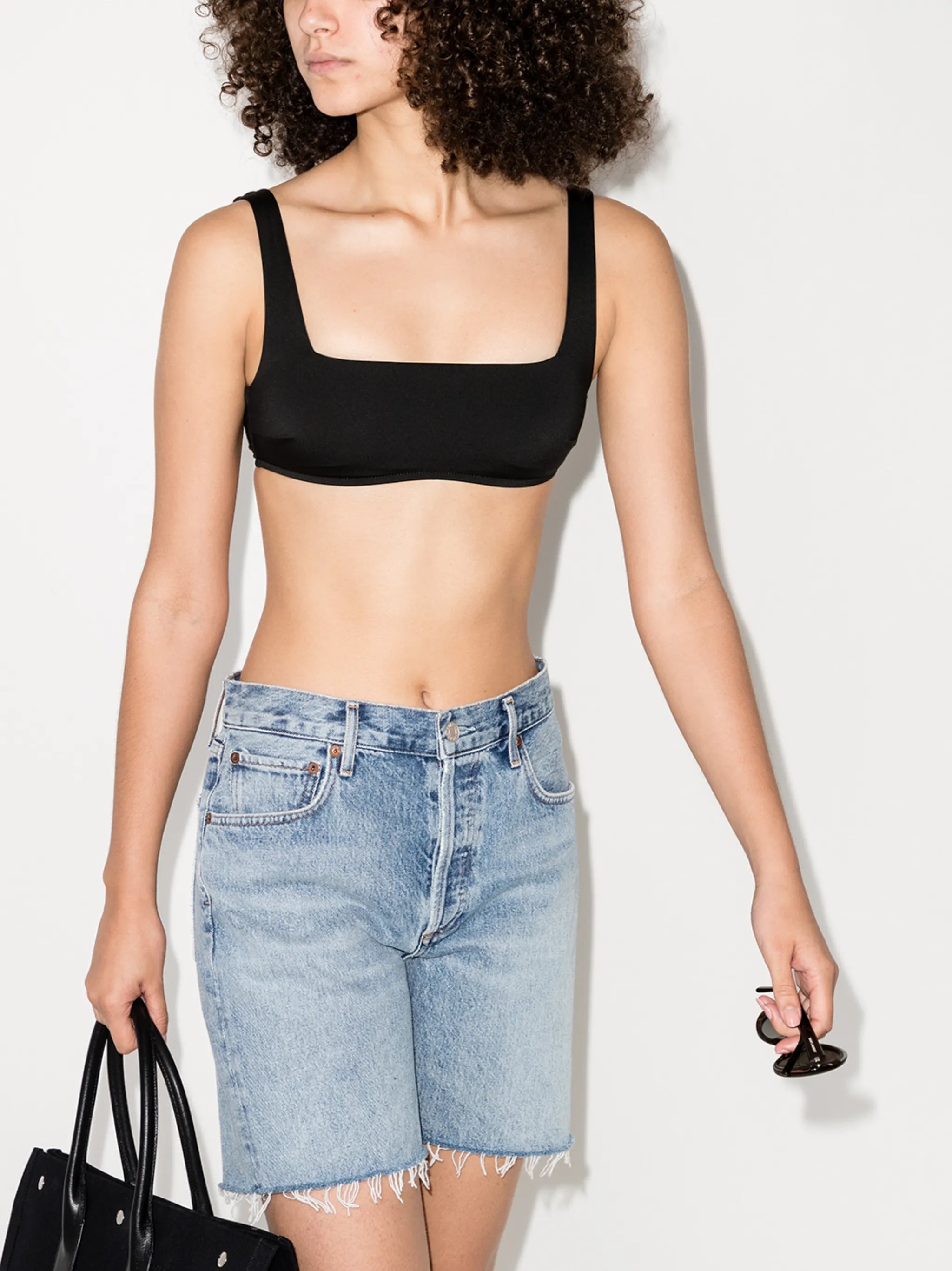 Aria square-neck bikini top