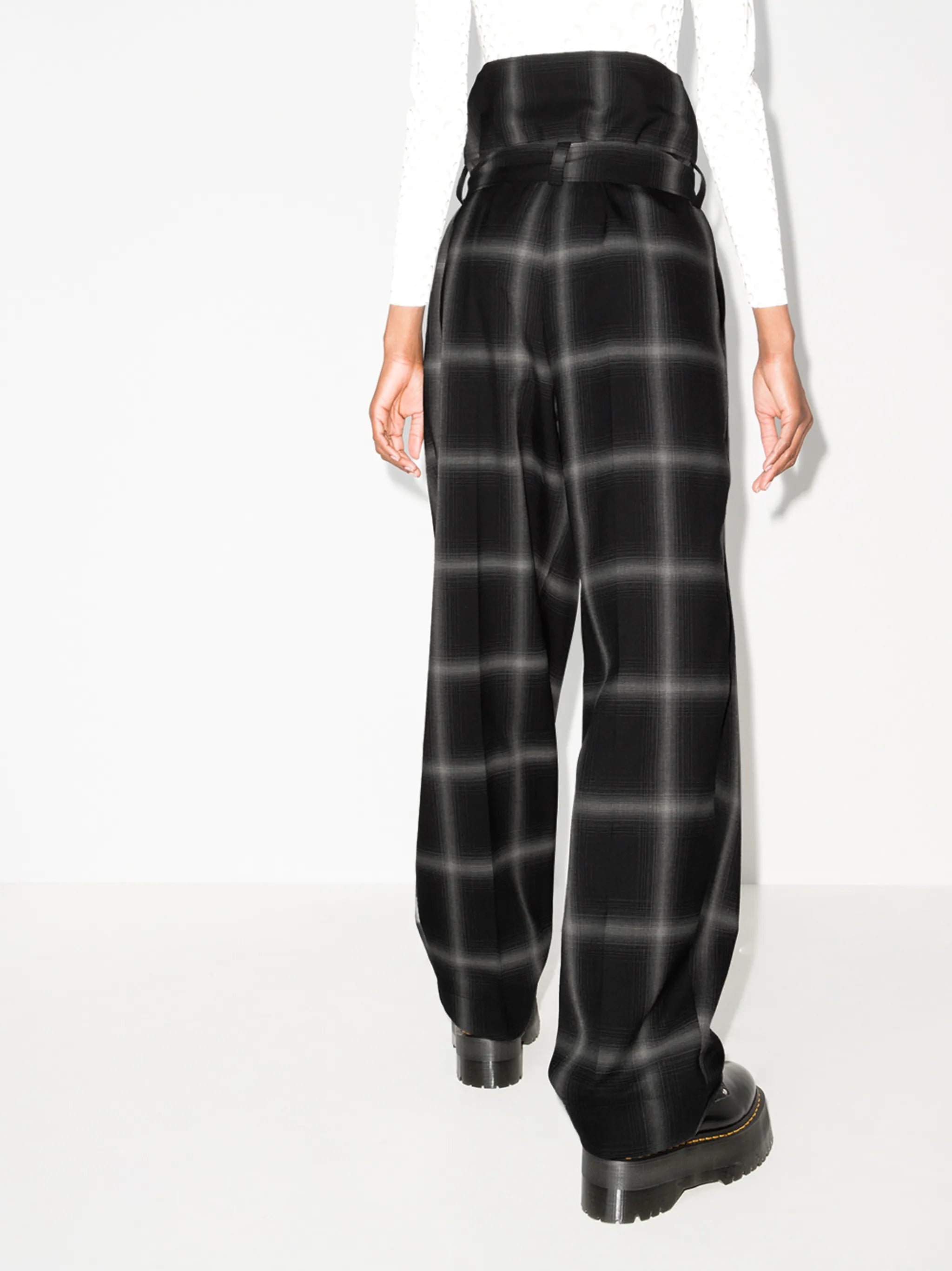 Harley high-waist wool trousers