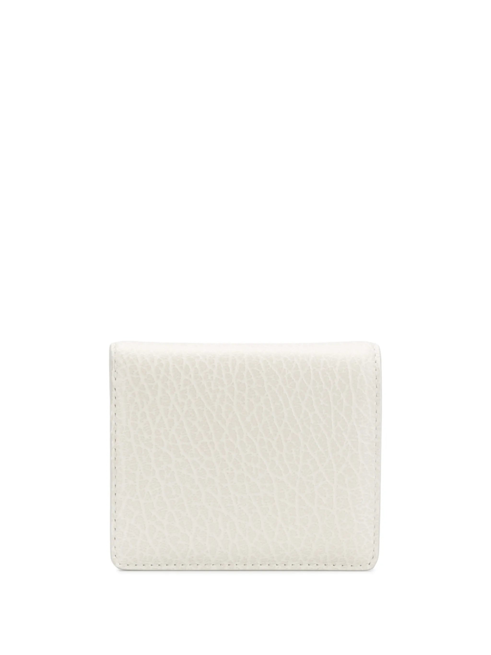 four-stitch leather bi-fold wallet