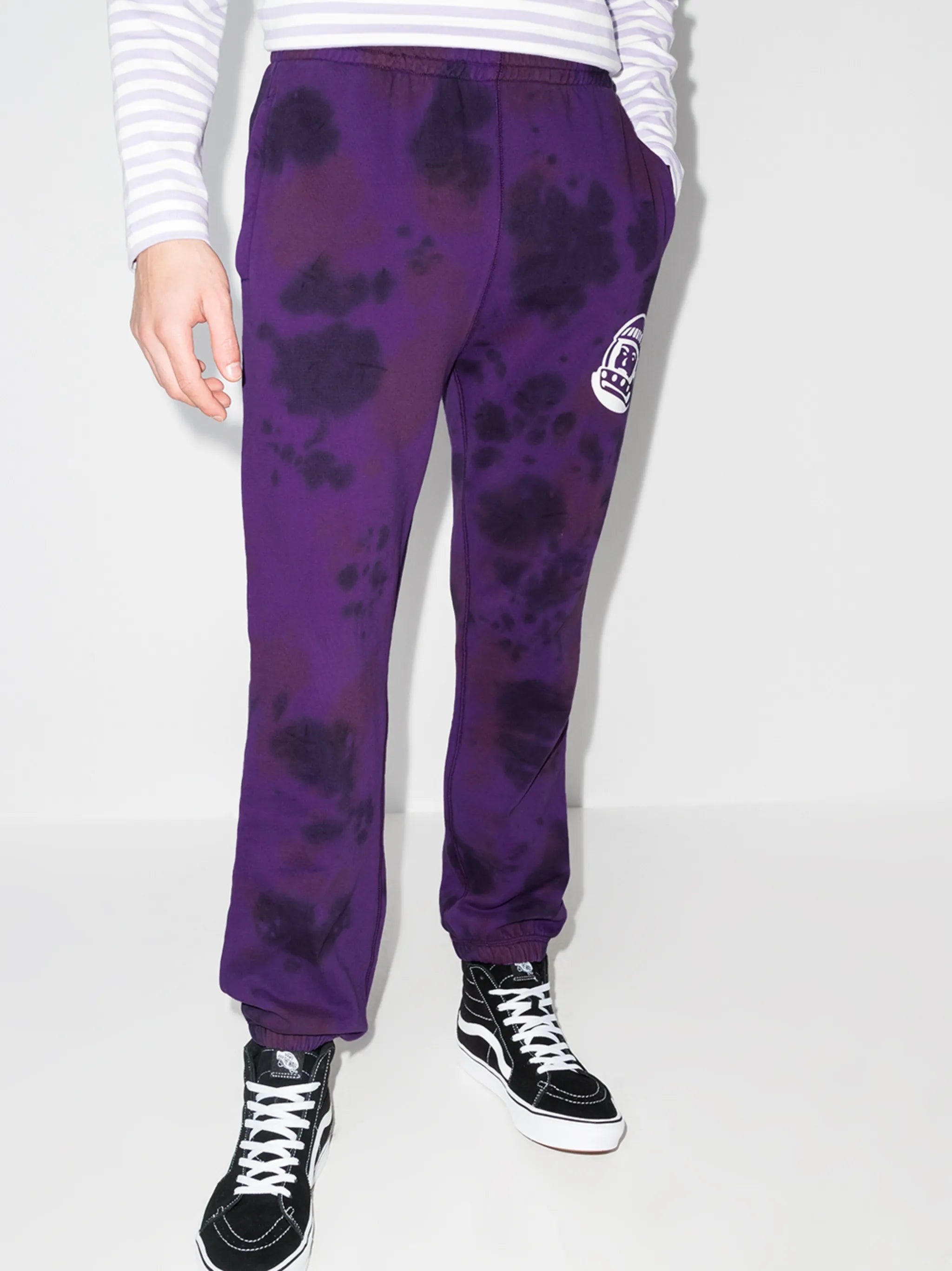 tie-dye cotton track pants