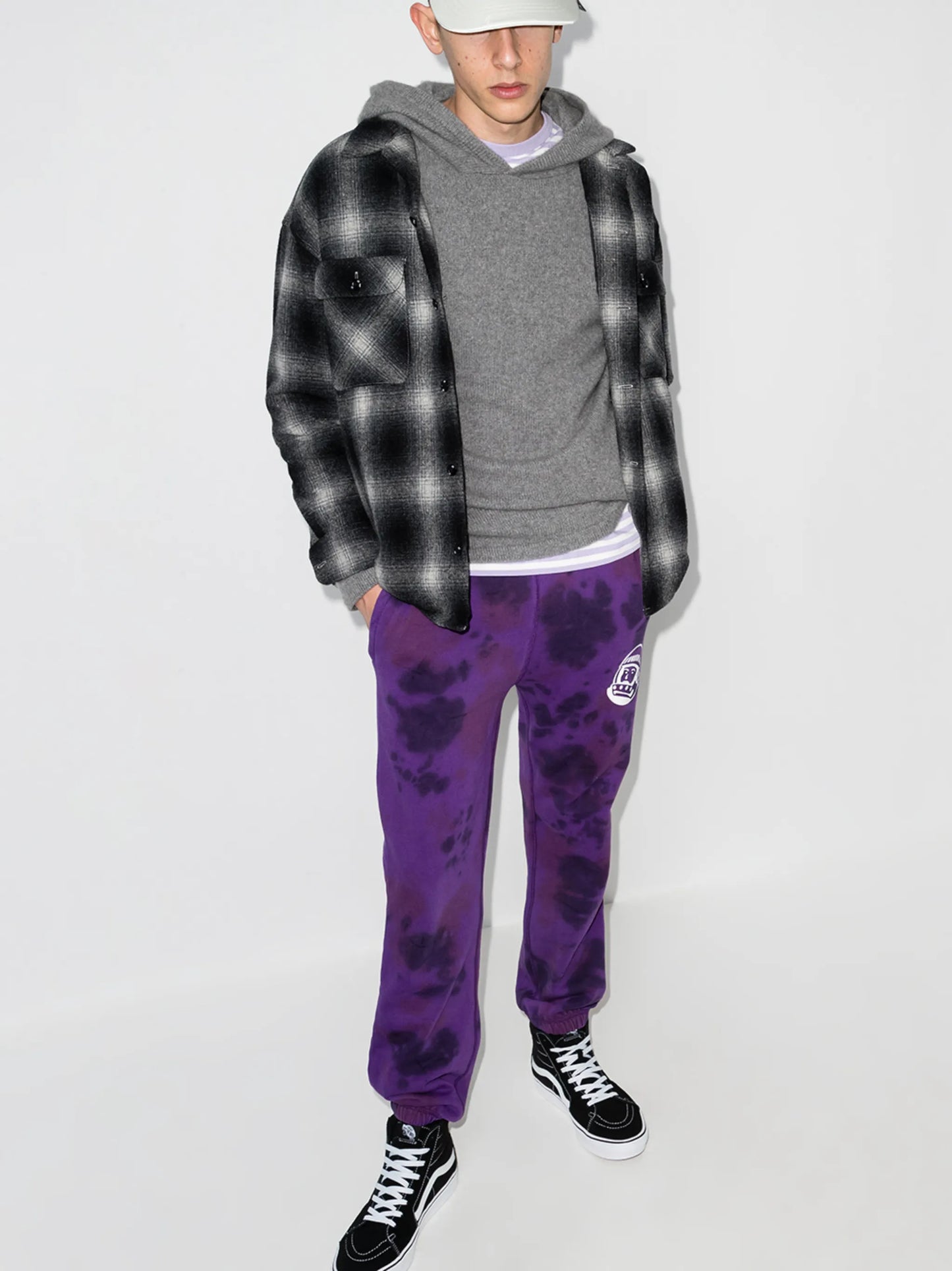 tie-dye cotton track pants
