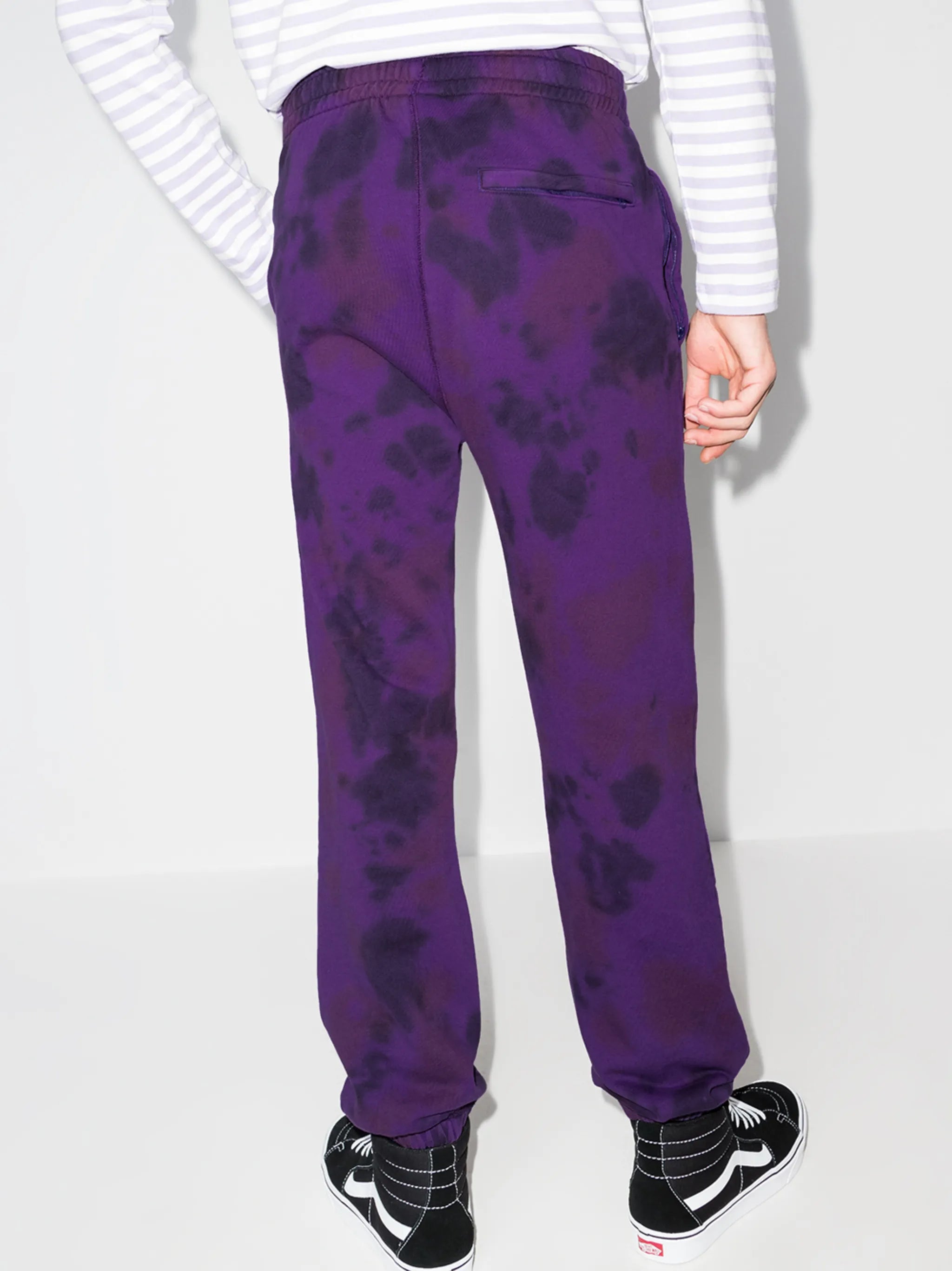 tie-dye cotton track pants